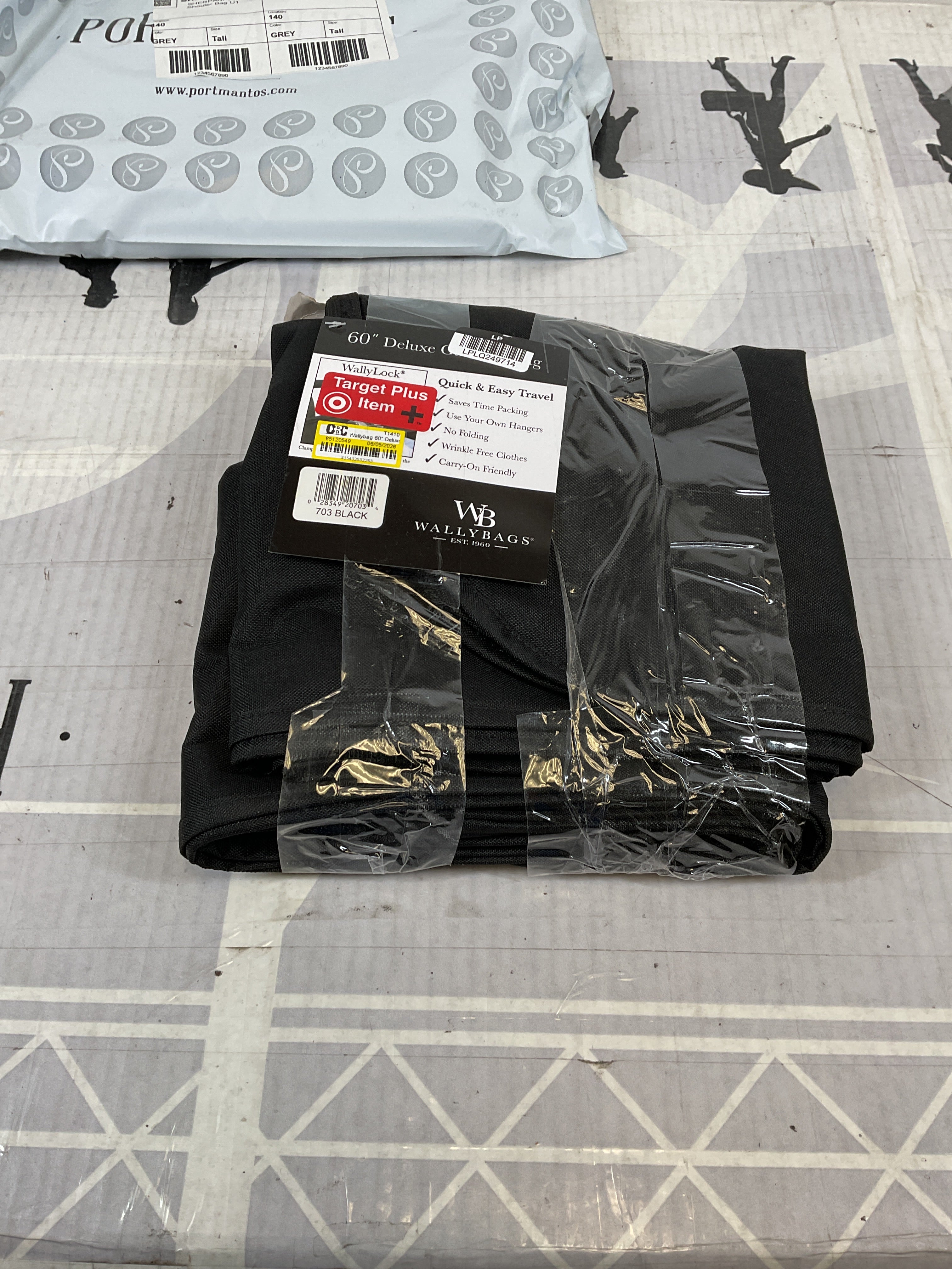 WallyBags 60" Deluxe Travel Garment Bag ( Black , 60-Inch ) Black 60 Inch U12
