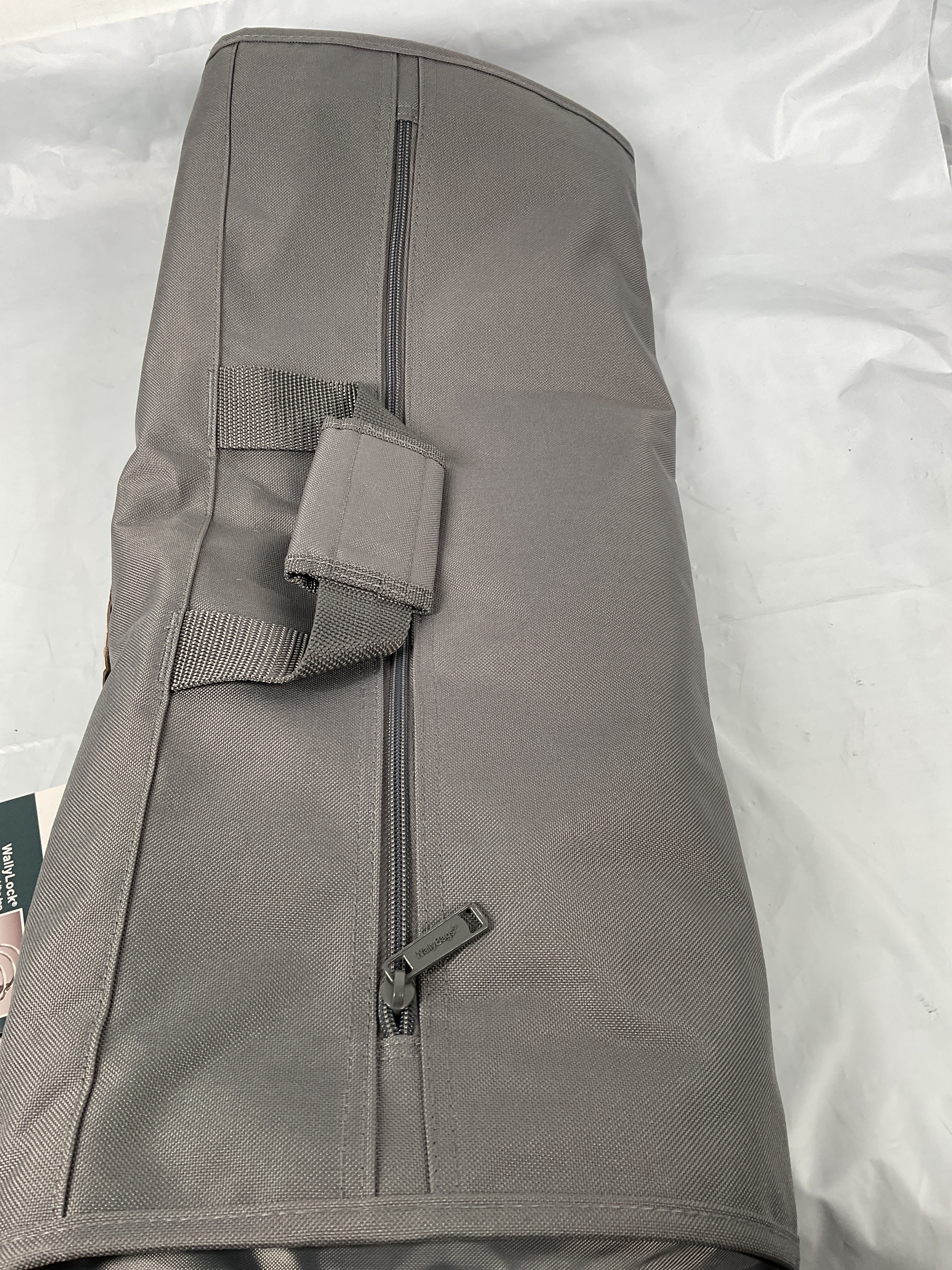 WallyBags 60 Premium Tri-Fold Travel Garment Bag with exterior pocket ( Grey , 60-inch ) Grey 60 Inch U2