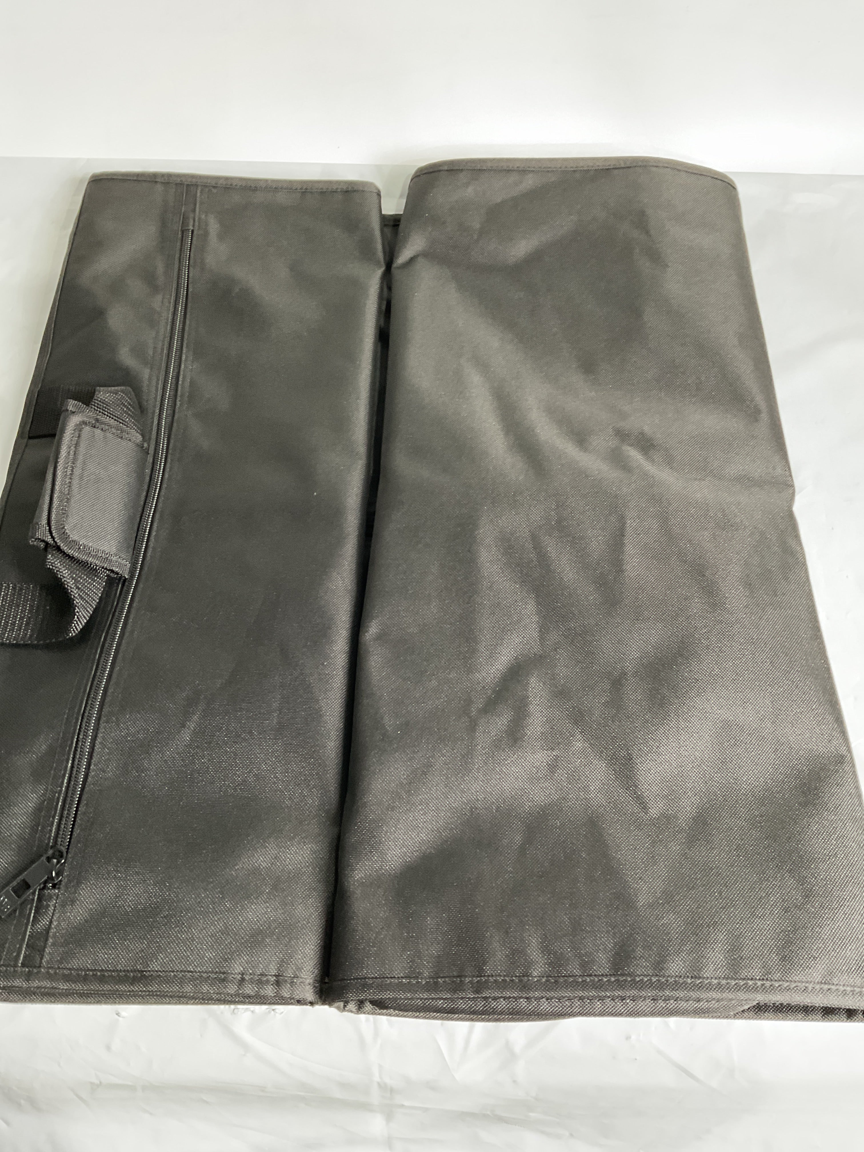 WallyBags 60 Premium Tri-Fold Travel Garment Bag with exterior pocket ( Black , 60-inch ) Black 60 Inch U2