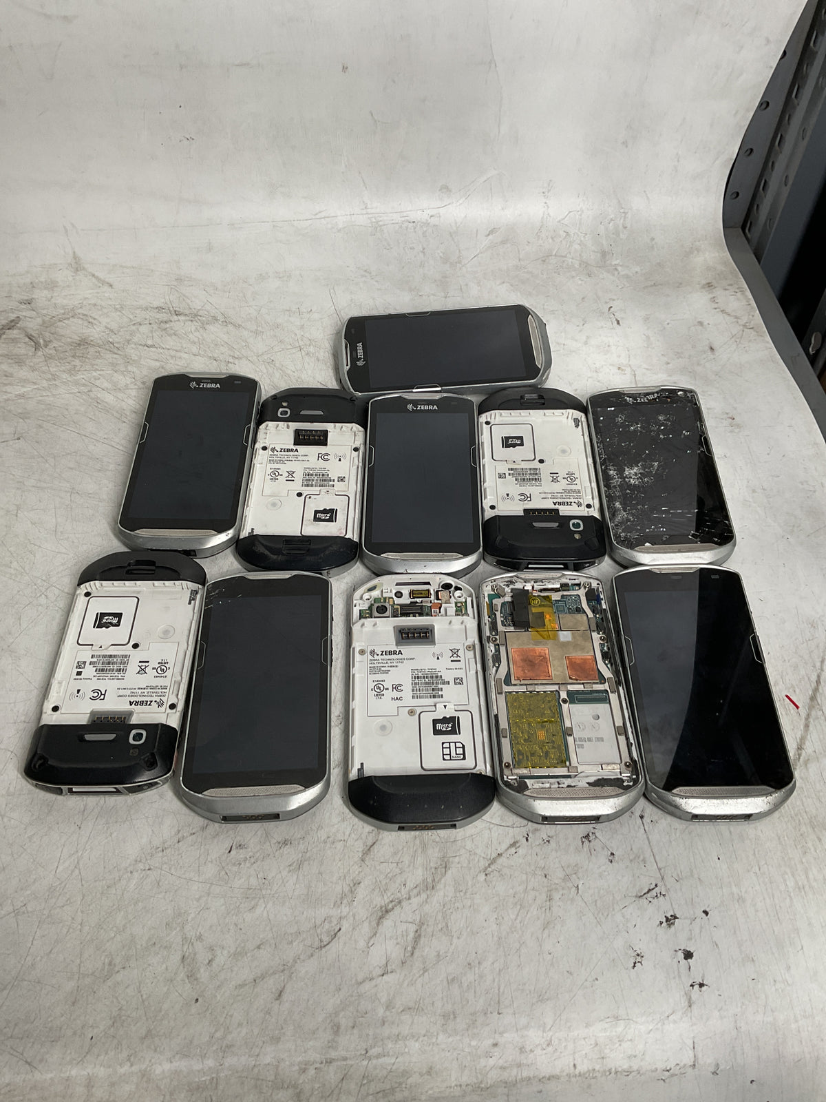 Zebra TC51 Set of 11 Scanners for Parts  U1