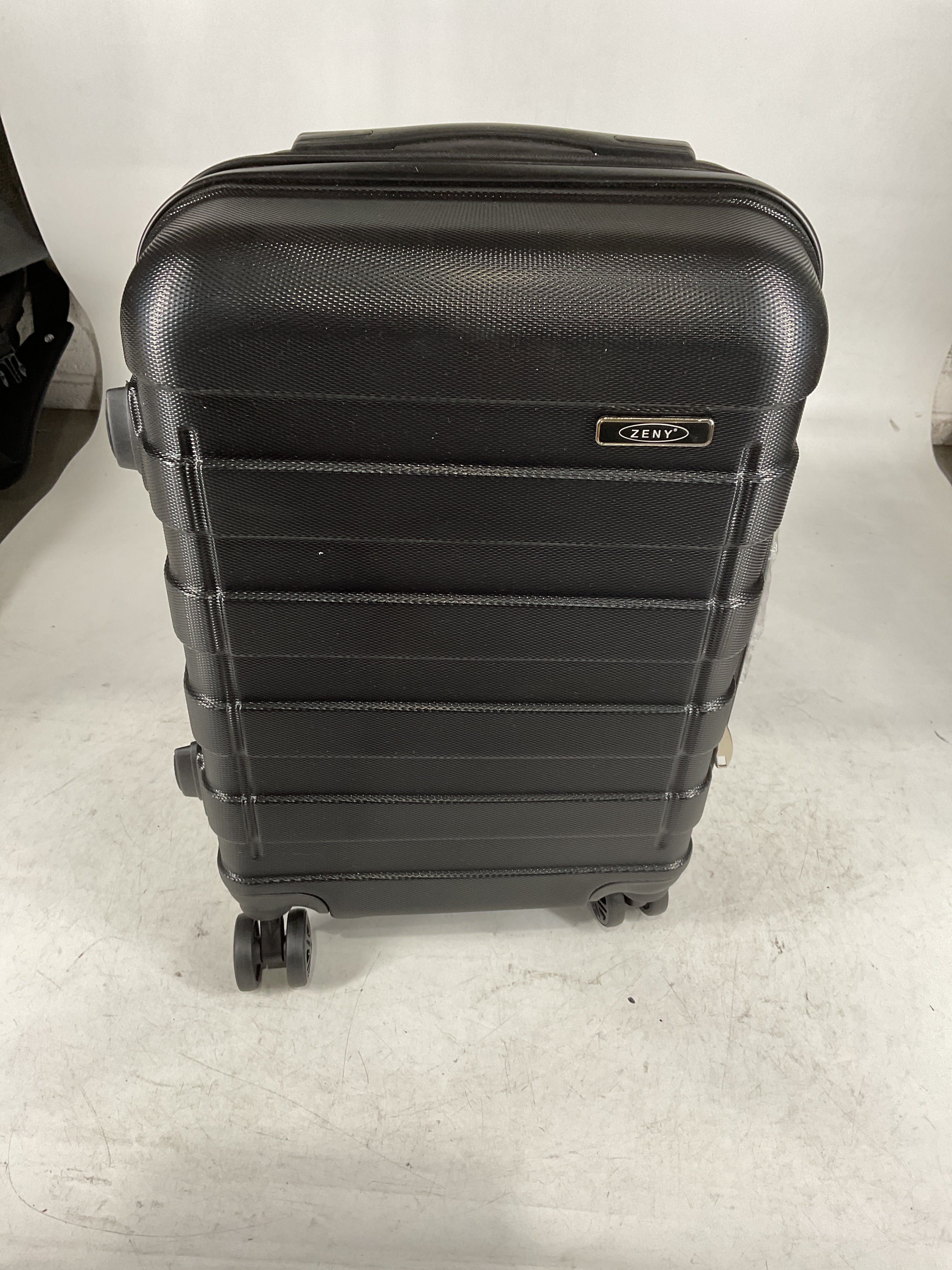 ZENY Hardside Expandable Spinner Luggage Suitcase Lightweight Travel Luggage with Double Spinner Wheels, Carry-On 21 Inch (Black) U1