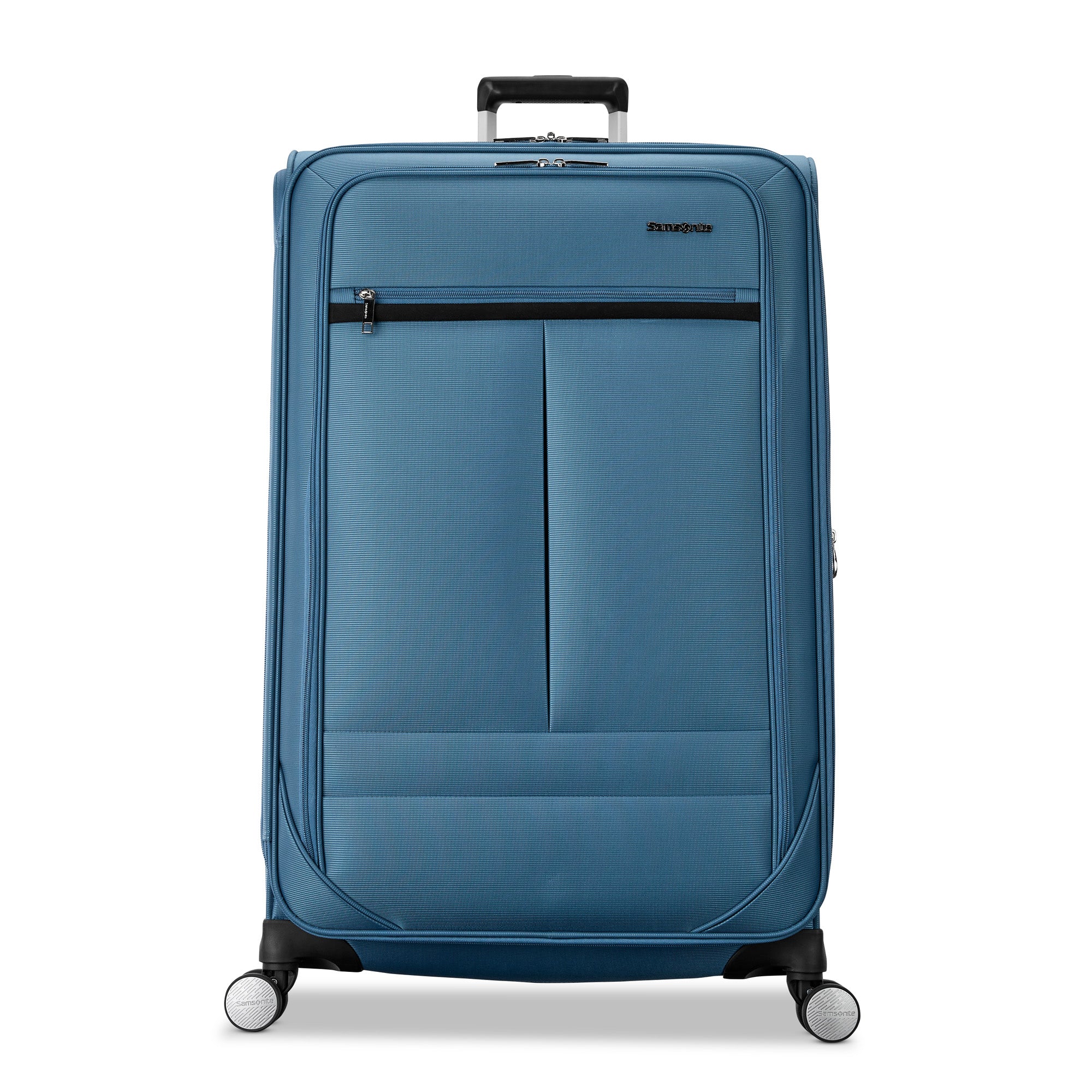 Samsonite Element Soft-Sided 29-Inch Lightweight Large Checked Expandable Suitcase: Durable, 360 Spinner Wheels, Adjustable Telescopic Handle, 2 Front & 1 Side Pocket ( Captains Blue , 29-Inch Checked-Large ) Captains Blue 29 Inch Checked Large U8