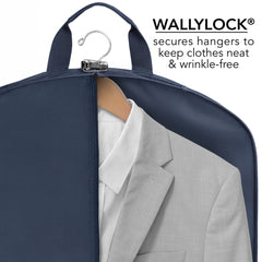WallyBags 40" Deluxe Travel Garment Bag ( Navy , 40-inch ) Navy 40 Inch U4