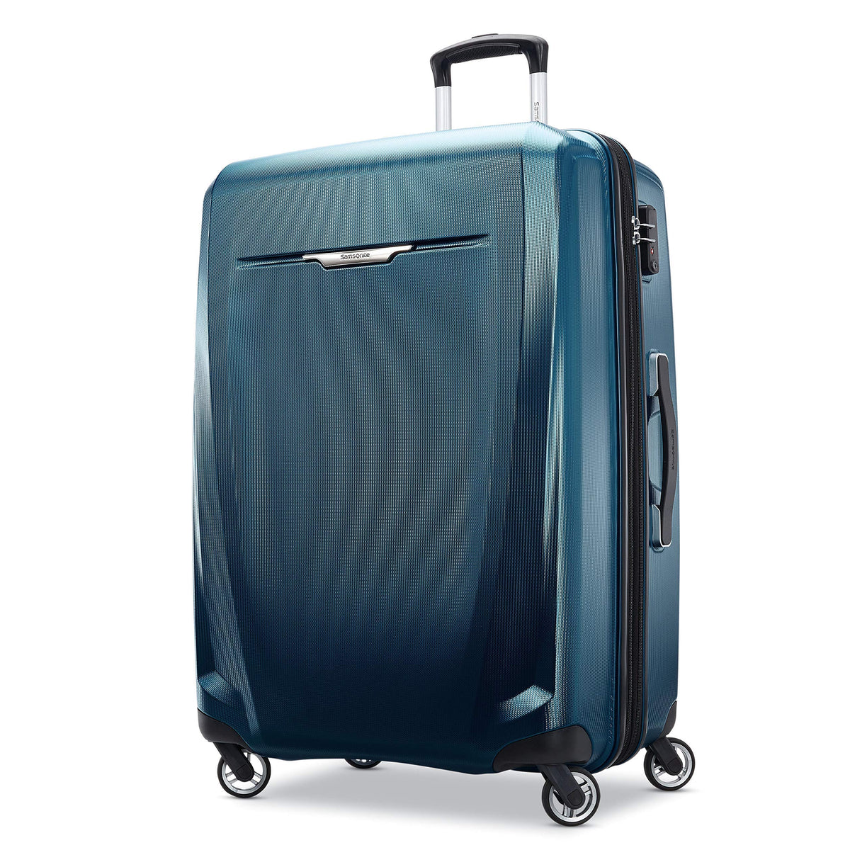 Samsonite Winfield 3 DLX Spinner ( Navy , Checked-Large 28-Inch ) Navy Checked Large 28 Inch U4