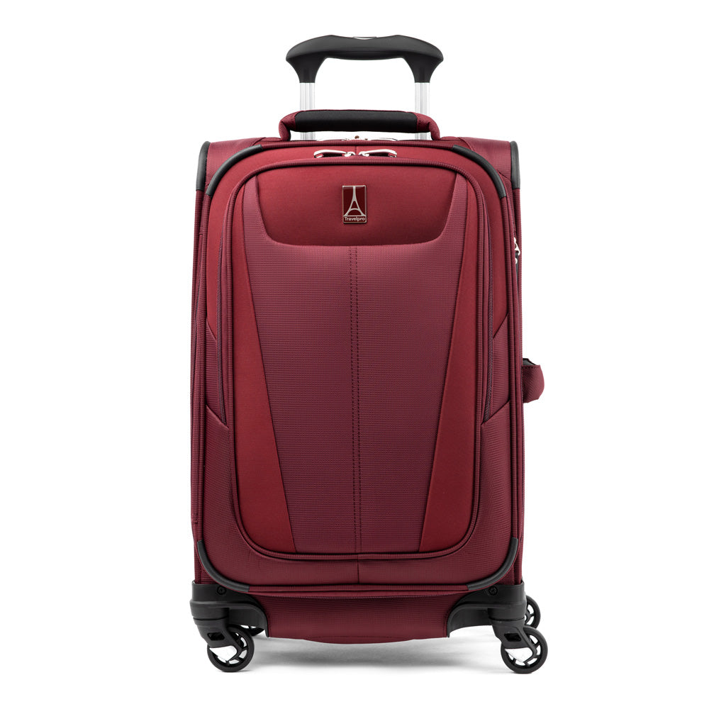 Travelpro Maxlite 5 Softside Expandable Luggage with 4 Spinner Wheels, Lightweight Suitcase, Men and Women Burgundy Carry On 21 Inch U20