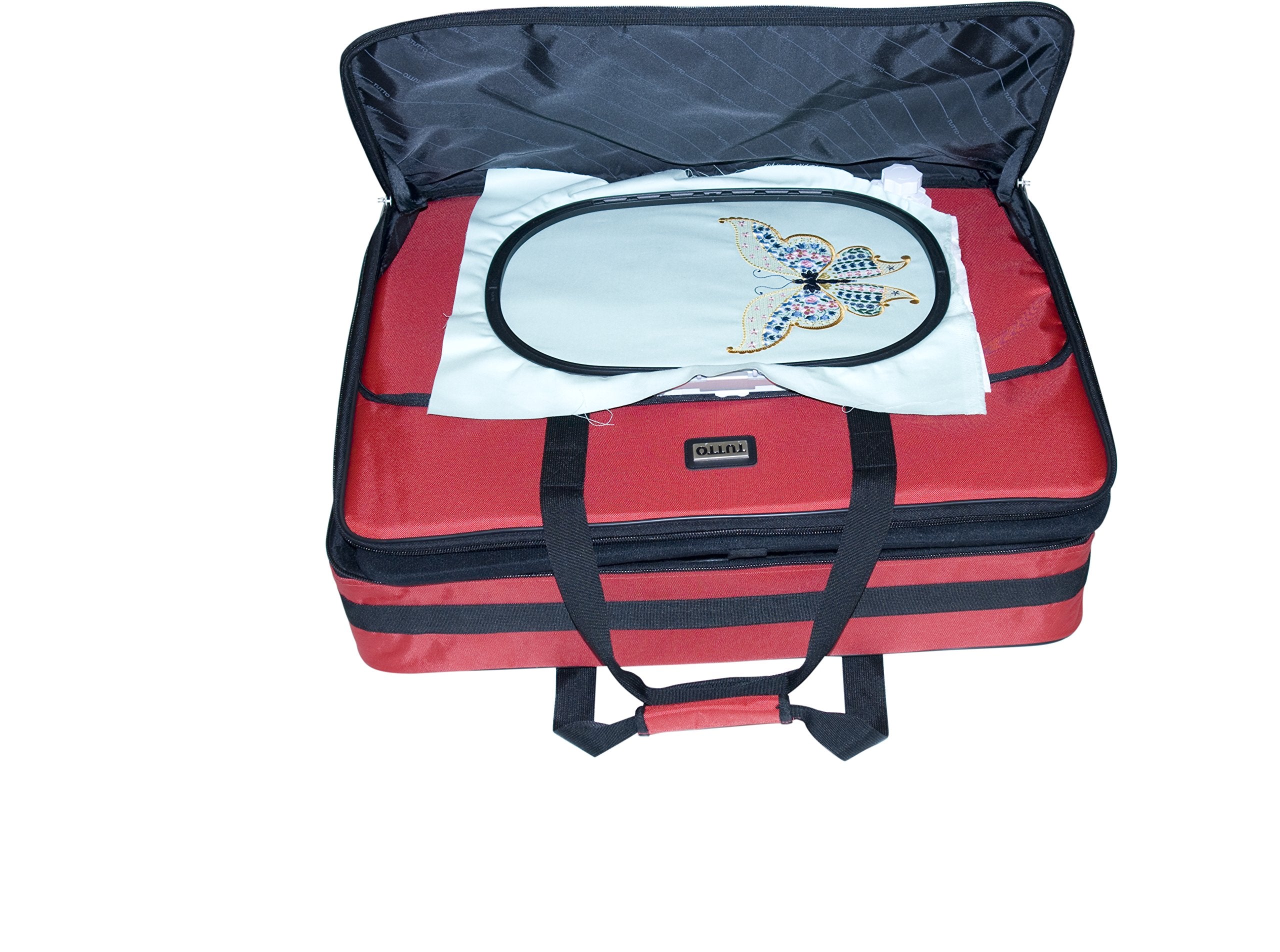 Tutto Embroidery Bag (Medium, Large, X-Large) ( Cherry Red , 26-Inch ) Cherry Red 26 Inch U2