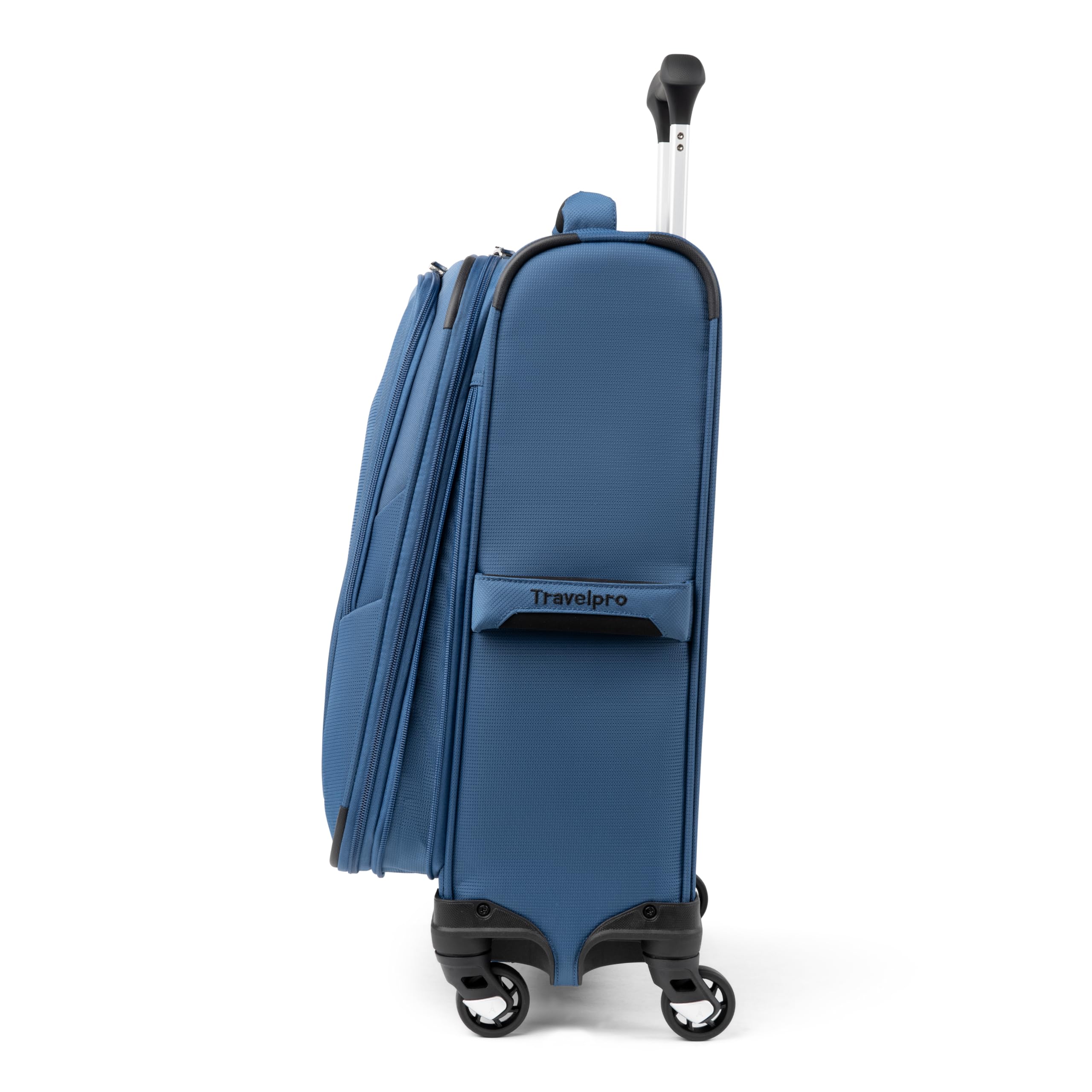 Travelpro Maxlite 5 Softside Expandable Luggage with 4 Spinner Wheels, Lightweight Suitcase, Men and Women ( Ensign Blue , Compact Carry-on 20-Inch ) Ensign Blue Compact Carry On 20 Inch U18