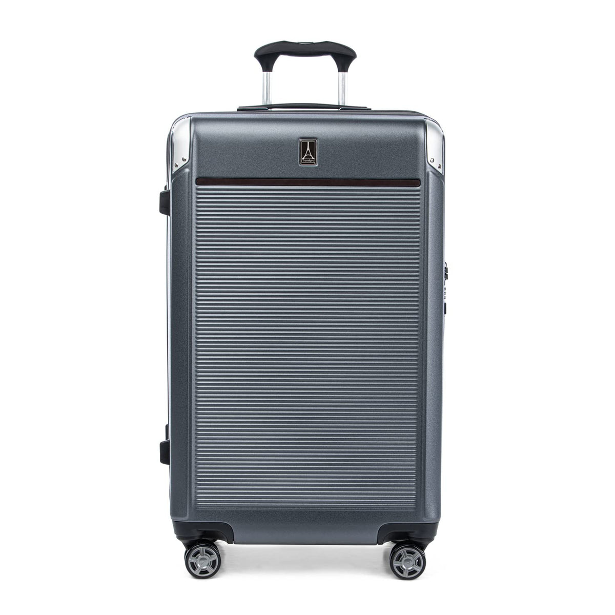 Travelpro Platinum Elite Hardside Expandable Spinner Wheel Luggage TSA Lock Hard Shell Polycarbonate Suitcase ( Vintage Grey , Checked- Large 28-Inch ) Vintage Grey Checked Large 28 Inch U1