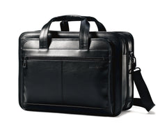 Samsonite Leather Expandable Briefcase 17 inch Black 17 U2