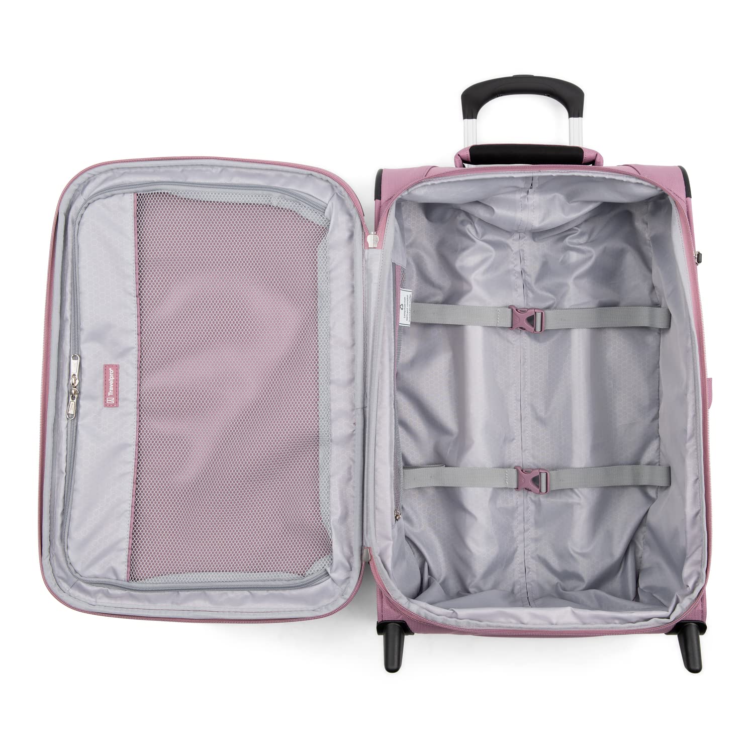 Travelpro Maxlite 5 Softside Expandable Upright 2 Wheel Luggage, Lightweight Suitcase, Men and Women Orchid Pink Purple Carry On 22 Inch U2