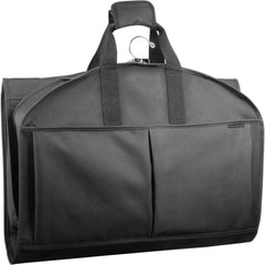 WallyBags® 48” Deluxe Tri-Fold Travel Garment Bag with three pockets ( Black , 48-inch ) Black 48 Inch U1