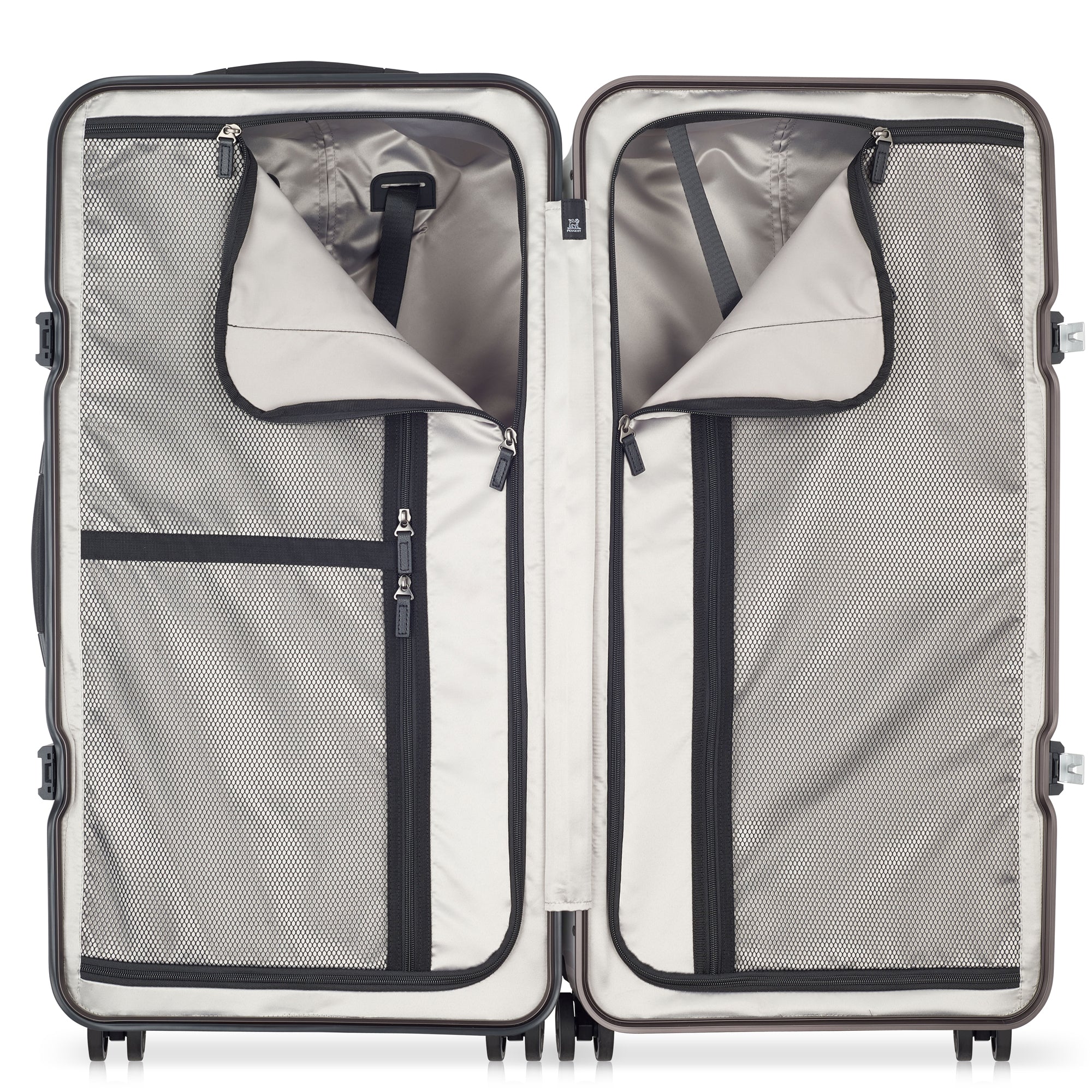PEUGEOT Voyages Hardside Luggage with Spinner Wheels ( Glossy White , 29 Inch Trunk ) Glossy White 29 Inch Trunk U1