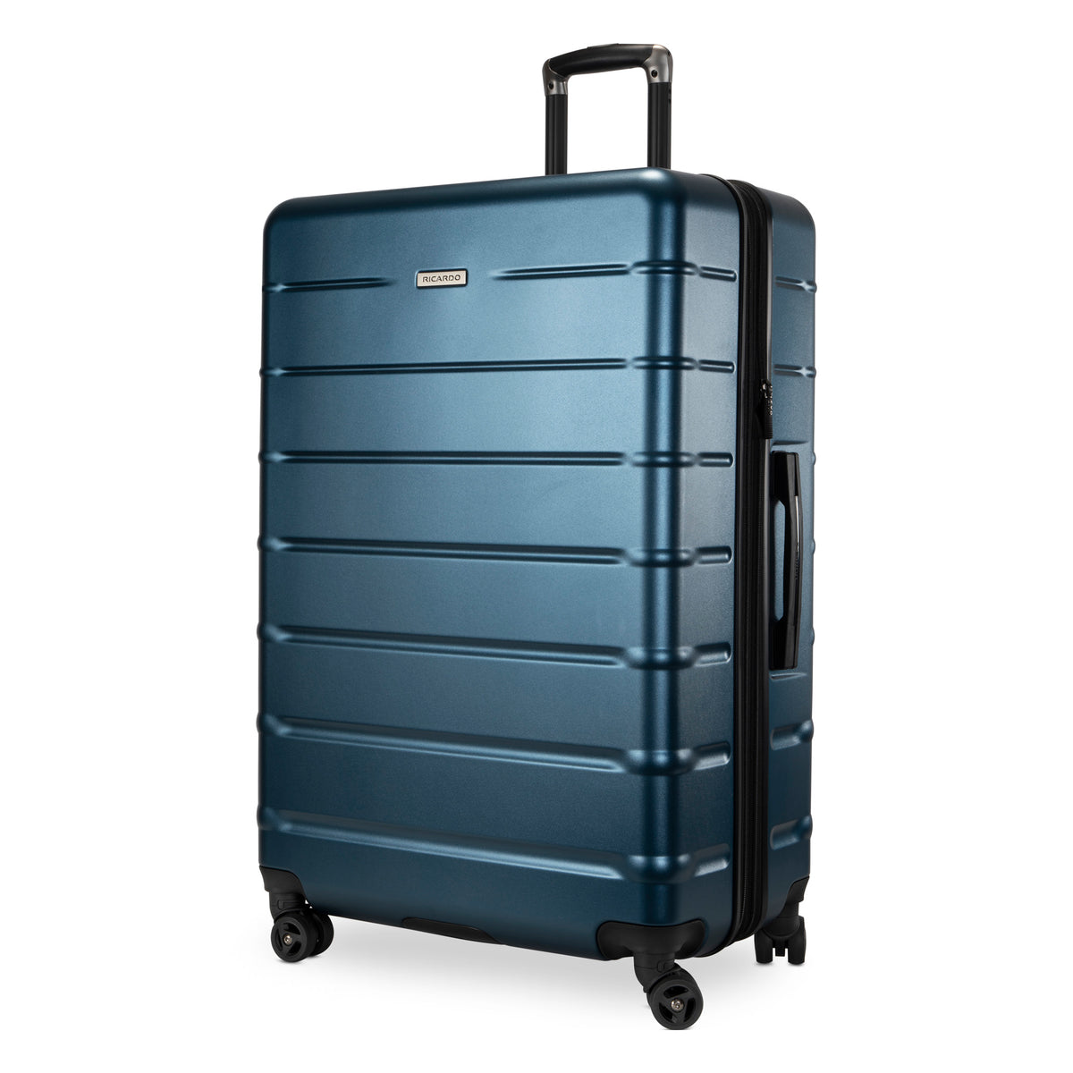 Ricardo Beverly Hills Cambria Hardside Luggage | Stylish Suitcase with Wheels for Effortless Travel, Expandable and Secure TSA-Locked Packing 29-inch Large Checked ( Blue Pearl , Checked Large 29-Inch ) Blue Pearl Checked Large 29 Inch U1