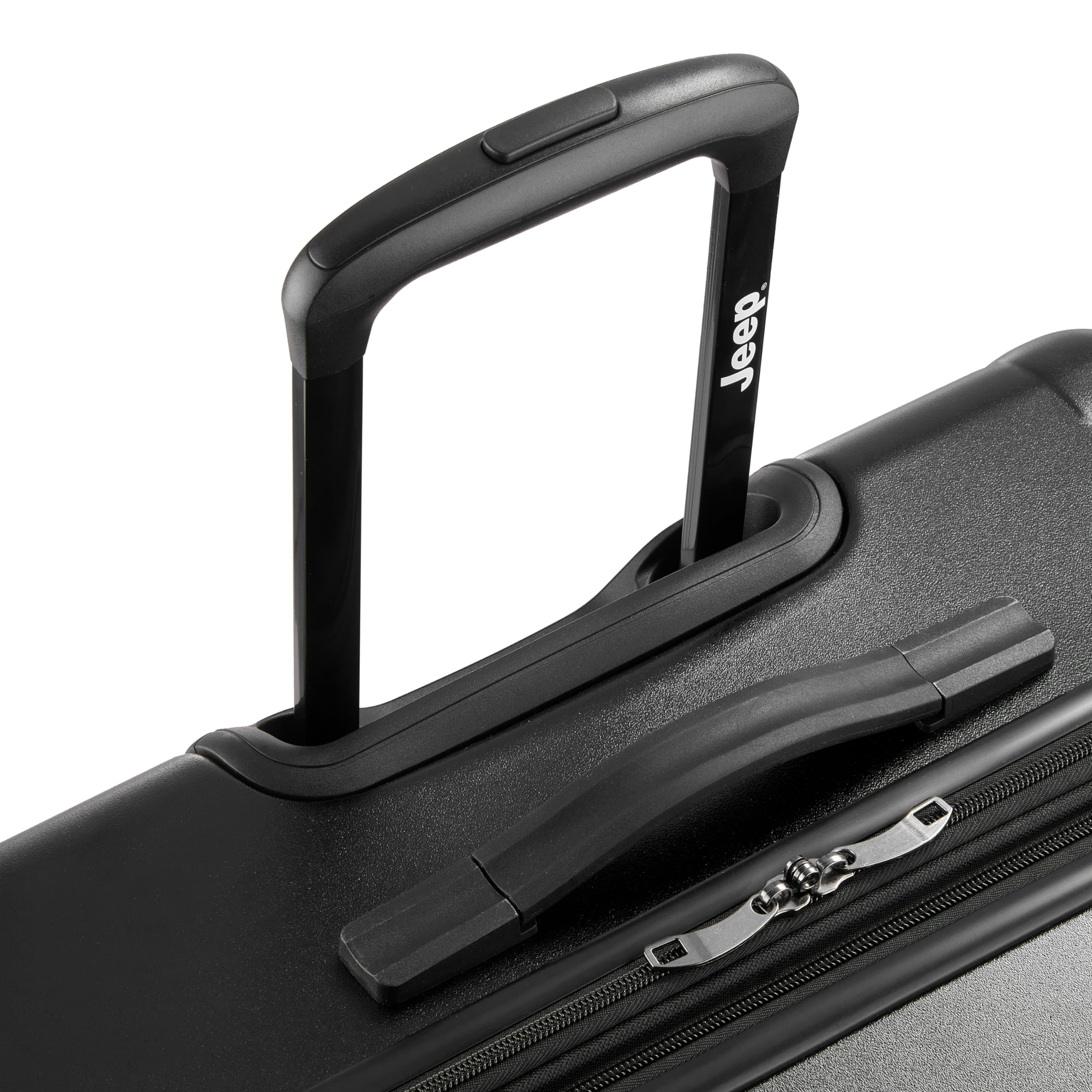 Jeep JH004C Hardside Expandable Luggage with Spinner Wheels ( Black , Checked-Large 28 Inch ) Black Checked Large 28 Inch U1