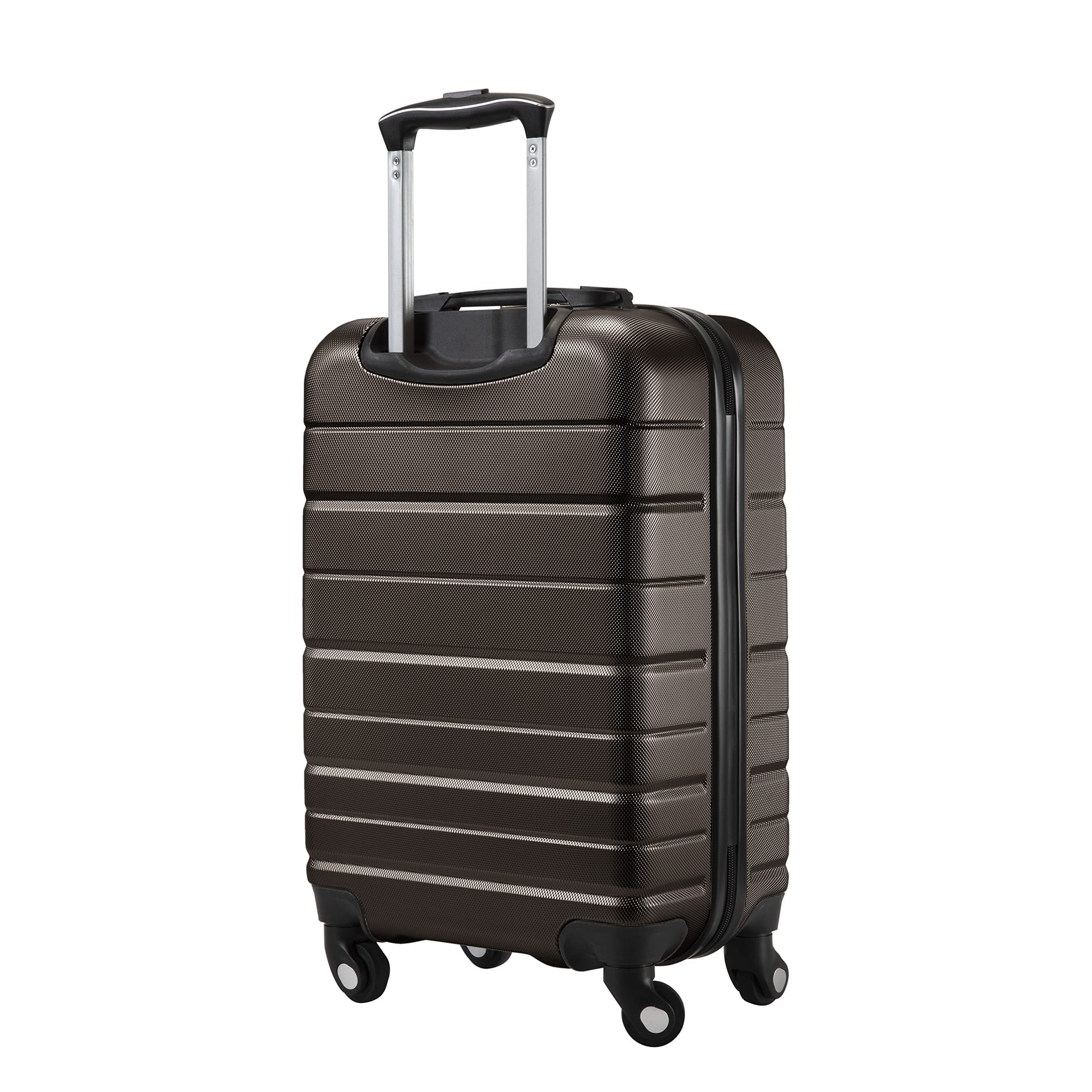 Skyway Epic 2.0 Hardside Lightweight and Durable ABS Shell Luggage, Spacious with Dual Spinning Wheels, Comfort Grip and Expandable, Men and Women ( Midnight , Carry-On 20-inch ) Midnight Carry On 20 Inch U1