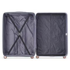 Delsey Alexis Lightweight Luggage, 4-Wheel Spinners Hardshell Suitcase, Expandable with TSA Lock ( Platinum/Rose Gold , Checked-Large 29-Inch ) Platinum/Rose Gold Checked Large 29 Inch U17