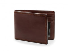 Bosca Mens Dolce Executive I.D. Wallet Dark Brown One Size U3