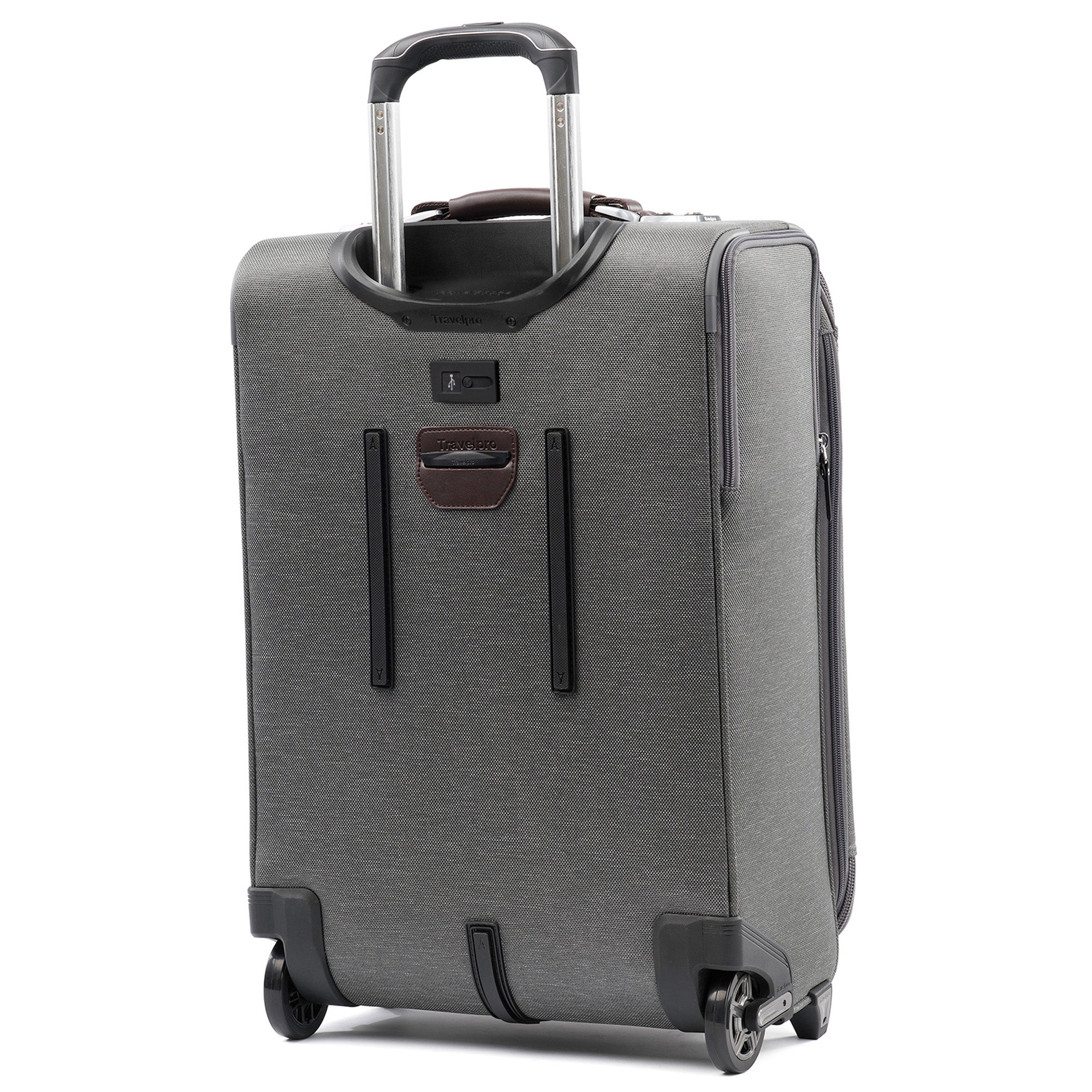 Travelpro Platinum Elite Softside Expandable Luggage, 2 Wheel Upright Suitcase, USB Port, Men and Women ( Vintage Grey , Carry On 22 Inch ) Vintage Grey Carry On 22 Inch U2