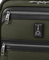 Travelpro Platinum Elite Softside Expandable Luggage, 2 Wheel Upright Suitcase, USB Port, Men and Women ( Pilot Green , Carry-On 22-Inch ) Pilot Green Carry On 22 Inch U2
