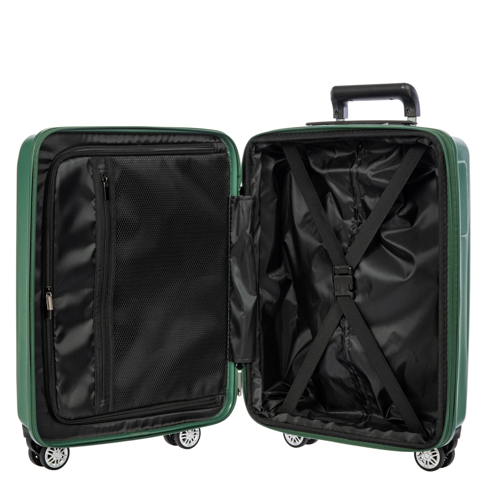 Bric's Cervia 21" Spinner Carry-on with Front Pocket ( Dark Emerald , 21-Inch ) Dark Emerald 21 Inch U2