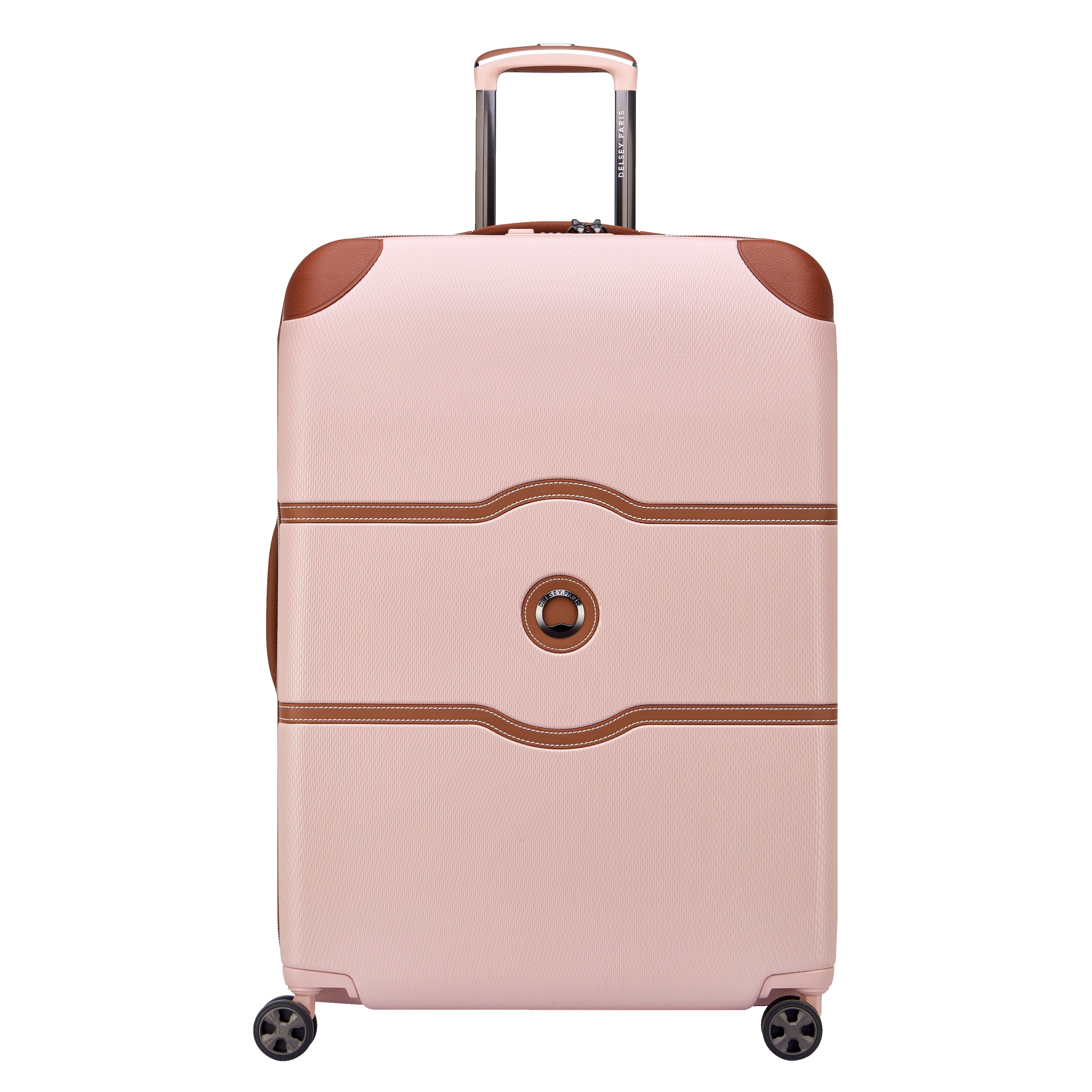 DELSEY Paris Chatelet Air 2.0 Hardside Luggage with Spinner Wheels ( Blush , Checked-Large 28 Inch ) Blush Checked Large 28 Inch U1
