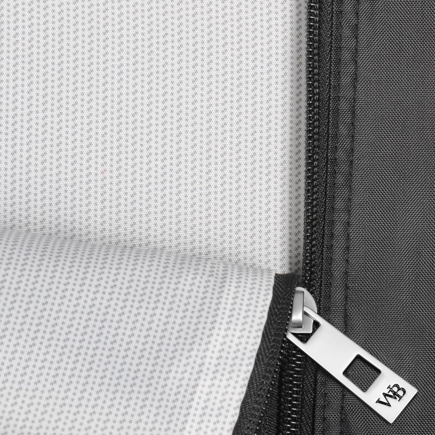 WallyBags 52" Premium Travel Garment Bag with shoulder strap and two large pockets ( Grey , 52-Inch ) Grey 52 Inch U1