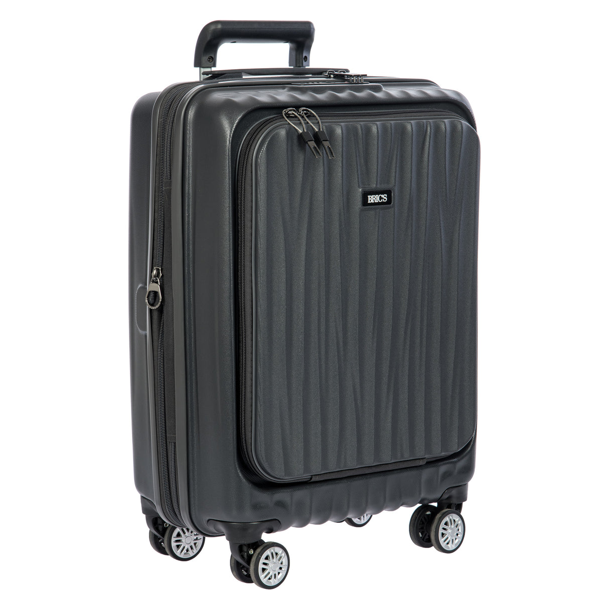 Bric's Cervia 21" Spinner Carry-on with Front Pocket ( Dark Grey , 21-Inch ) Dark Grey 21 Inch U1