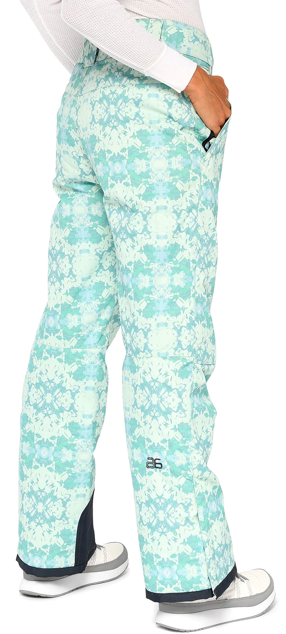 Arctix Women's Essential Insulated Snow Pant Summit Print Island Blue Small U1
