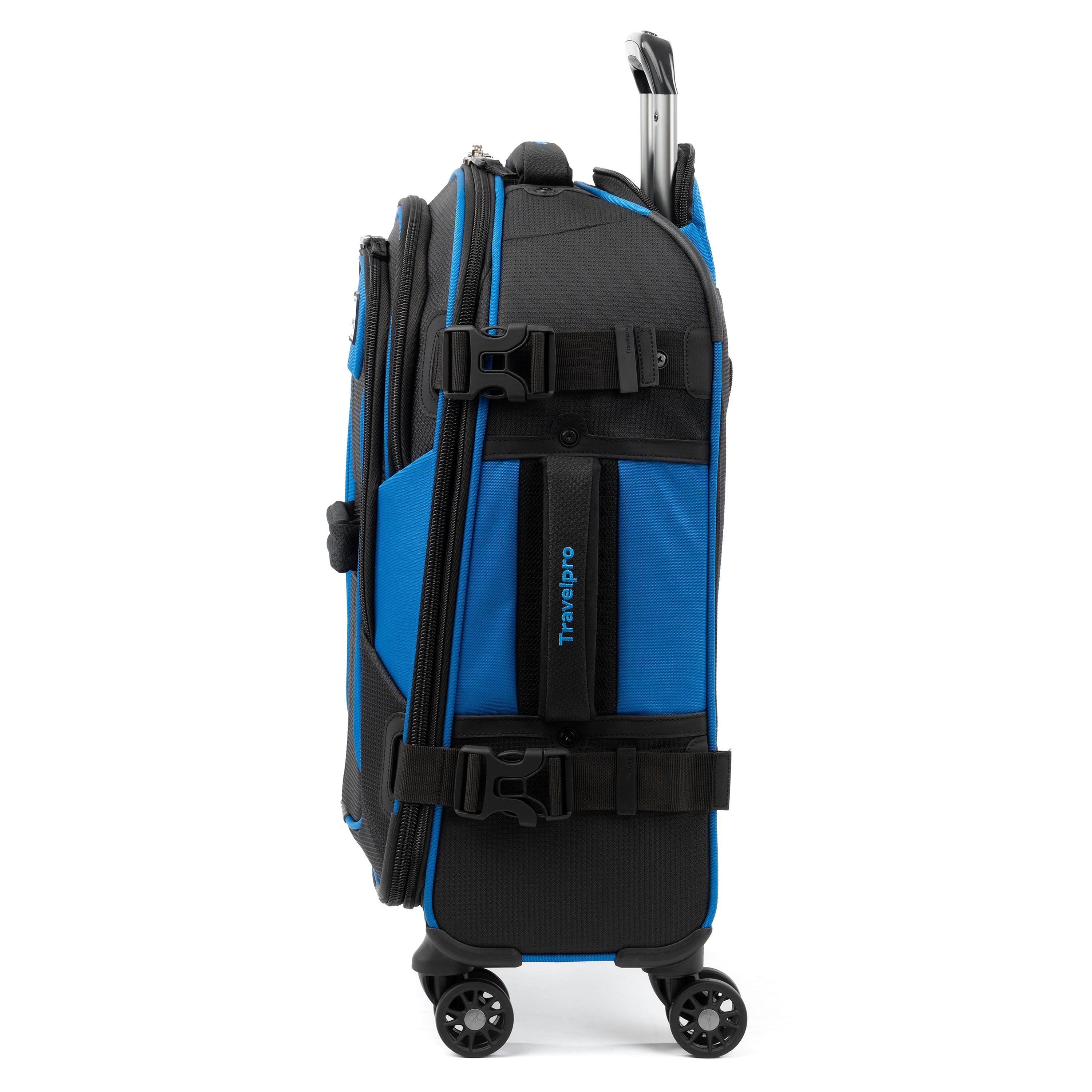 Travelpro Bold-Softside Expandable Luggage with Spinner Wheels ( Blue/Black , Carry-On 21-Inch ) Blue/Black Carry On 21 Inch U8