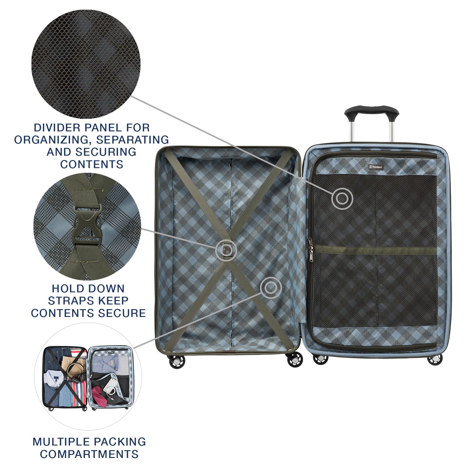 Travelpro Maxlite 5 Hardside Spinner Wheel Luggage U1