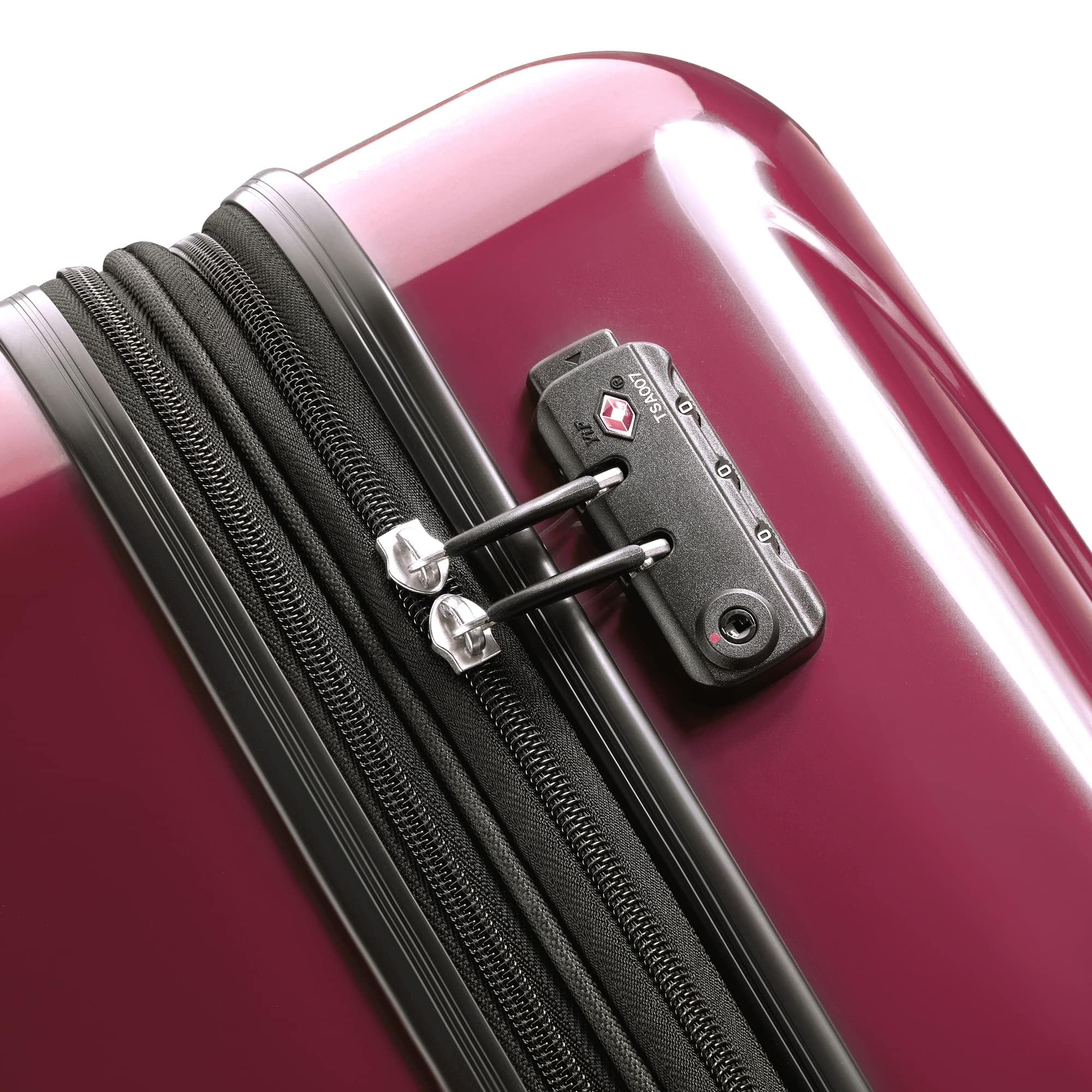 DELSEY Paris Helium Aero Hardside Expandable Luggage with Spinner Wheels ( Peony Pink , Carry-On 21 Inch ) Peony Pink Carry On 21 Inch U2