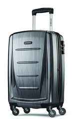 Samsonite Winfield 2 Hardside Luggage with 360 Spinner Wheels, TSA Lock, Airline Approved ( Charcoal , Checked-Medium 24-Inch ) Charcoal Checked Medium 24 Inch U3
