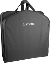 WallyBags 40" Deluxe Groom Tux and Suit Travel Garment Bag ( Black-G3 , One Size ) Black-G3 One Size U2