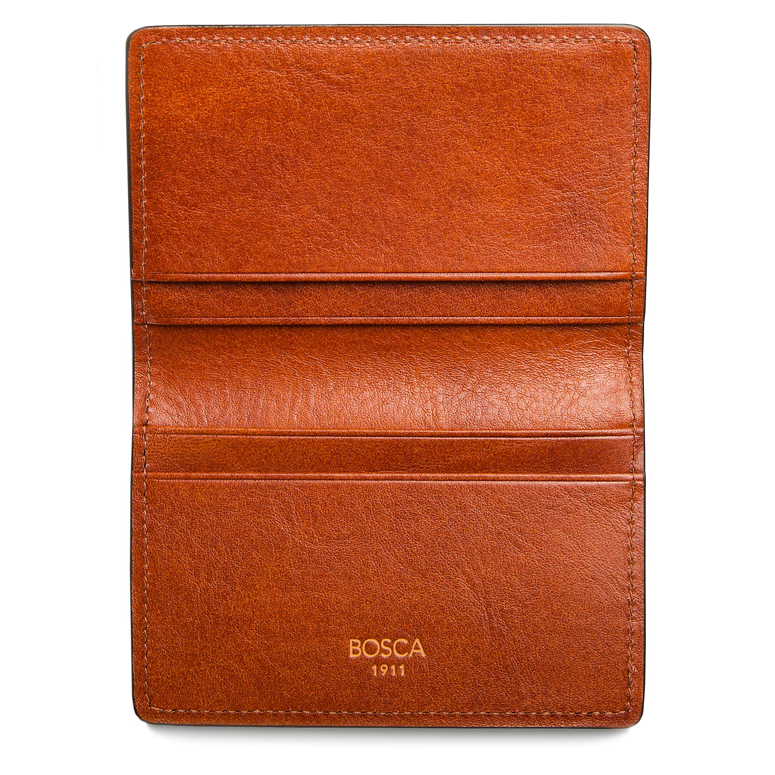 Bosca Men's Dolce Collection - Calling Card Case ( Amber , 4" x 2.75" x 0.25" ) Amber 4 X 2 75 X 0 25 U1