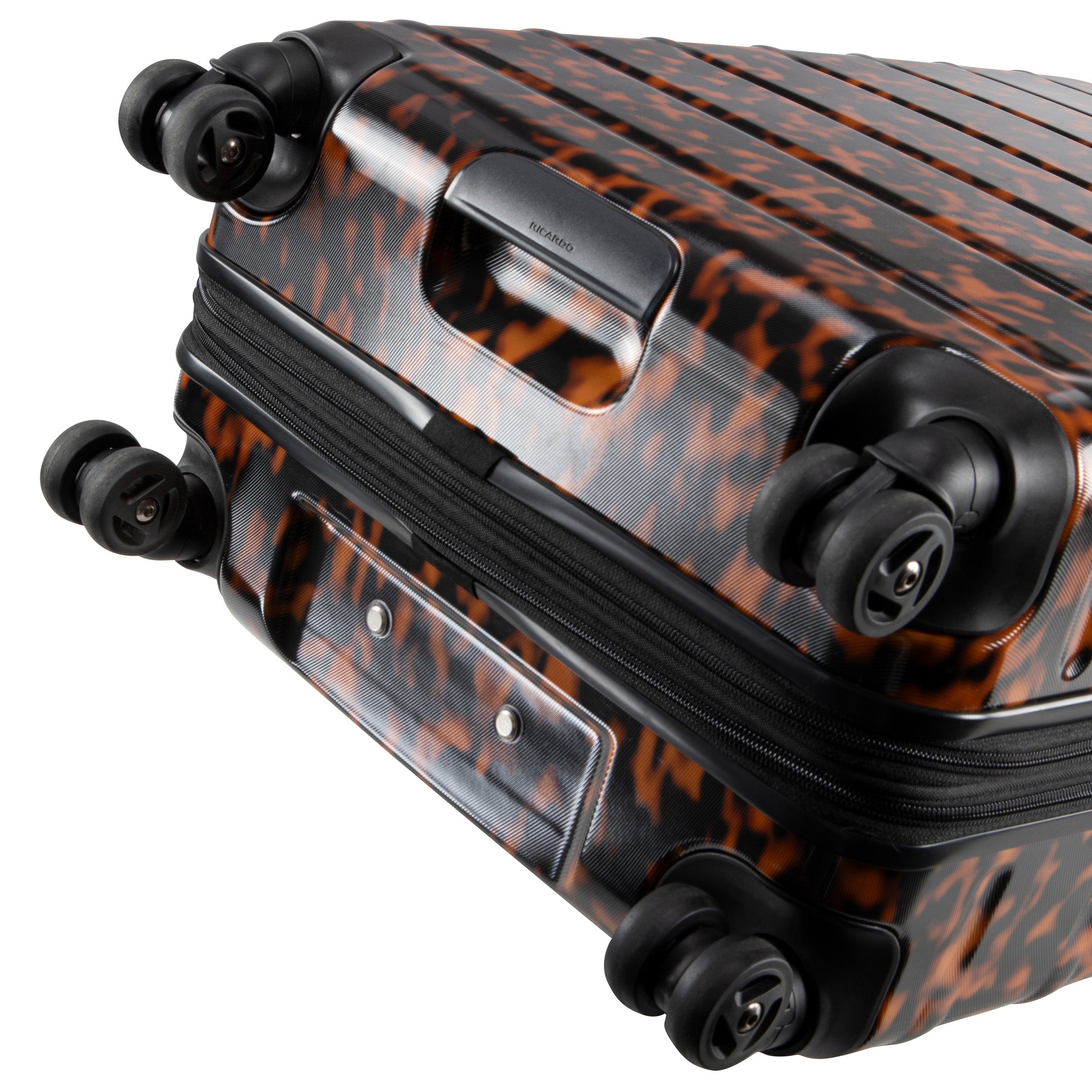 Ricardo Beverly Hills Cambria Hardside Luggage | Stylish Suitcase with Wheels for Effortless Travel, Expandable and Secure TSA-Locked Packing, 20-inch Carry-On, 22x14x9 ( Tortoise , Carry-On 20-Inch ) Tortoise Carry On 20 Inch U1