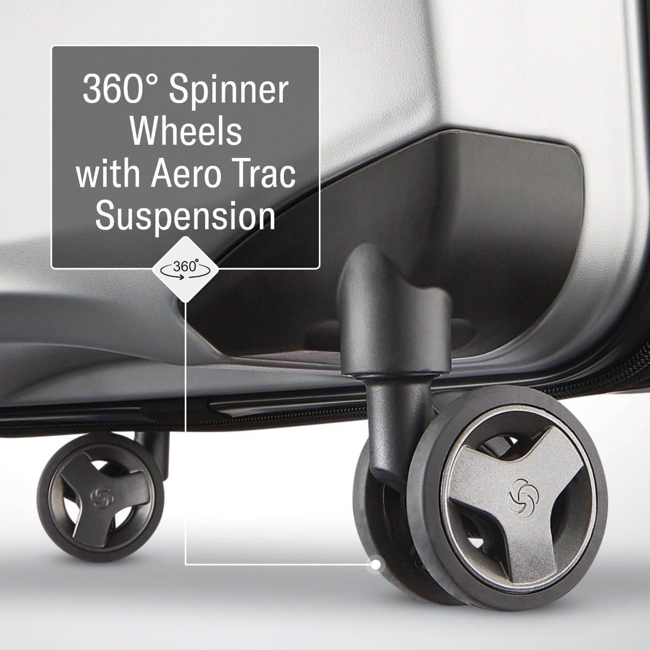 Samsonite Octiv Hardside Spinner ( Aluminum Silver , 3-Piece Set (20/24/28) ) Aluminum Silver 3 Piece Set 20 24 28 U1