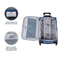 Travelpro Maxlite 5 Softside Expandable Luggage with 4 Spinner Wheels, Lightweight Suitcase, Men and Women ( Ensign Blue , Carry-on 21-Inch ) Ensign Blue Carry On 21 Inch U42