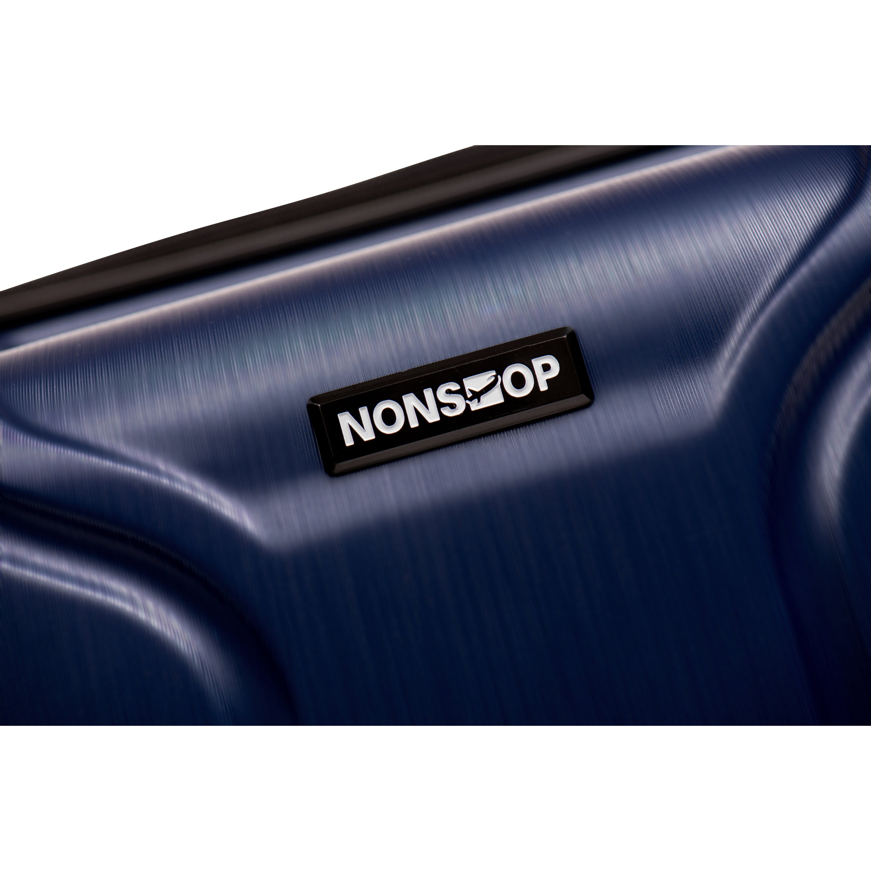 NONSTOP NEW YORK Luggage Expandable Spinner Wheels hard side shell Travel Suitcase Lightweight, TSA Lock, Double USB Port ( Navy , Checked-Medium 24-Inch ) Navy Checked Medium 24 Inch U7
