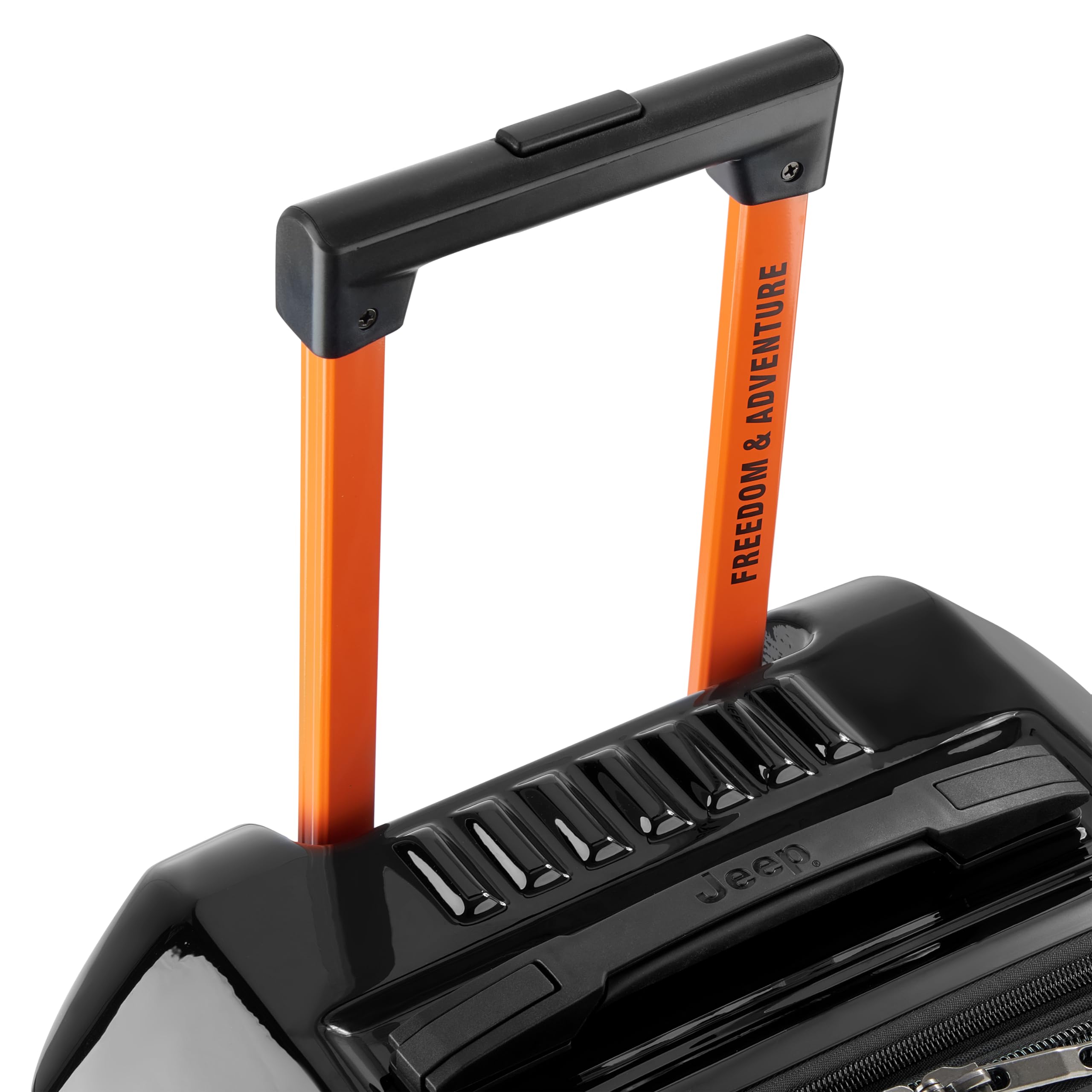 Jeep JH003B Hardside Expandable Luggage with Two Wheels ( Black , Checked-Large 30 Inch ) Black Checked Large 30 Inch U1