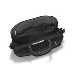 ZERO Halliburton The Journal Nylon Lightweight Briefcase ( Black , Expandable Briefcase ) Black Expandable Briefcase U1