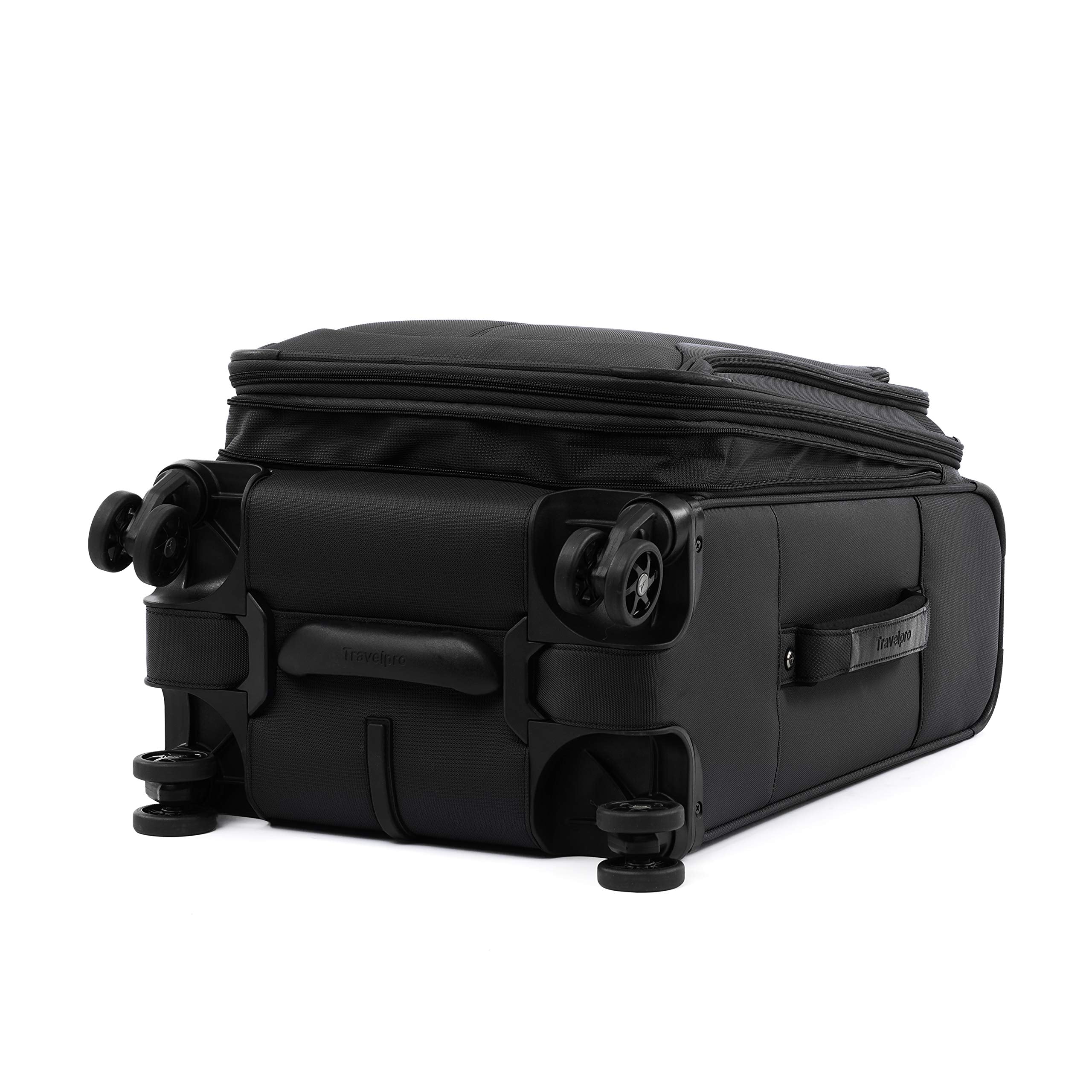 Travelpro Tourlite Softside Expandable Luggage with 4 Spinner Wheels, Lightweight Suitcase, Men and Women Black Carry On 21 Inch U19