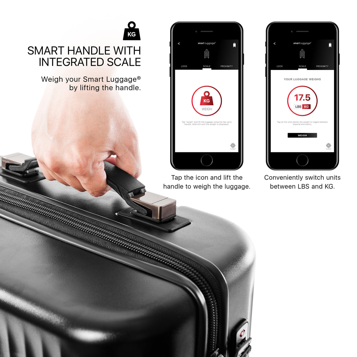 Heys America SmartLuggage Spinner Luggage Silver 26 U1