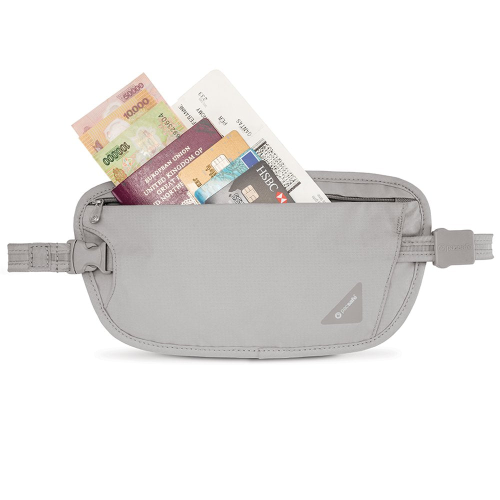 Pacsafe Coversafe X100 Anti-Theft RFID Blocking Waist Wallet ( Neutral Grey , One Size ) Neutral Grey One Size U4