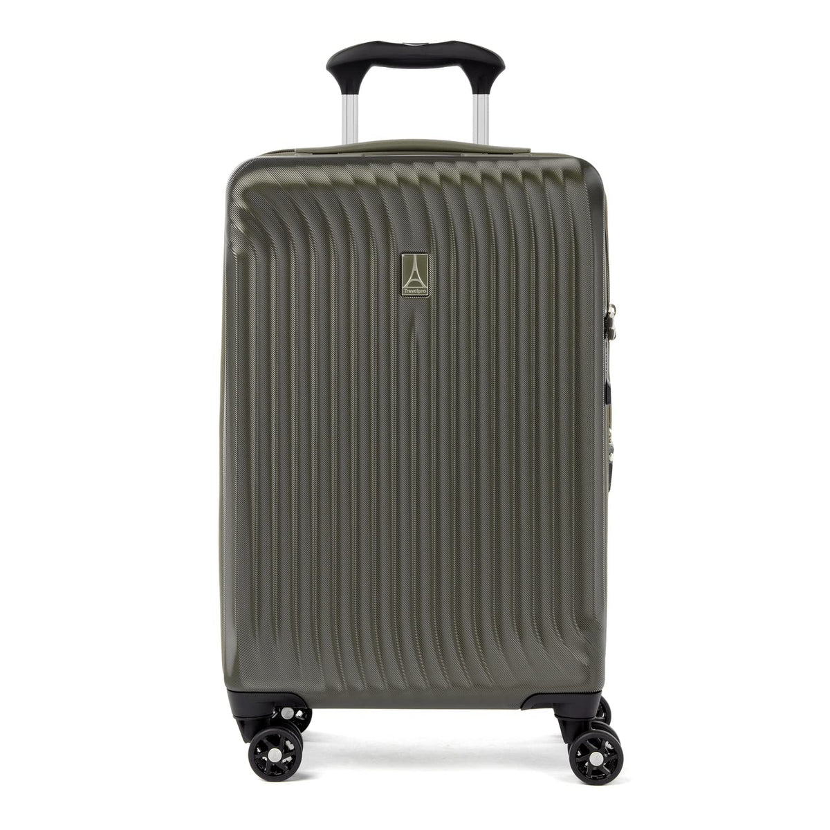 Travelpro Maxlite Air Hardside Expandable Luggage, 8 Spinner Wheels, Lightweight Hard Shell Polycarbonate Slate Green Carry On 21 Inch U3
