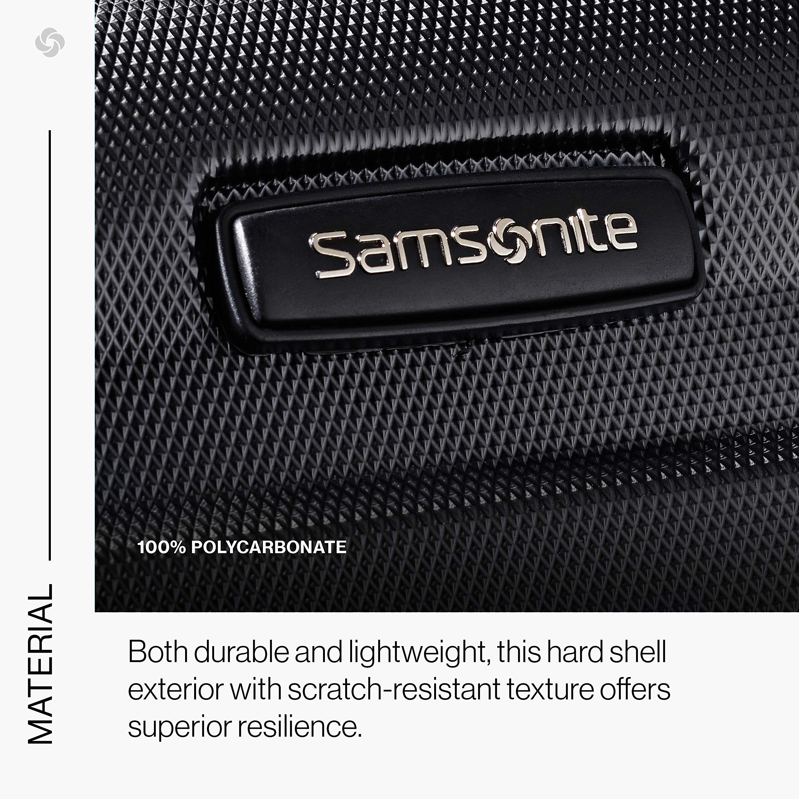 Samsonite Omni Carry-On 20-Inch PC Hardside Expandable Luggage with Spinner Wheels ( Black , Carry-On 20-Inch ) Black Carry On 20 Inch U62