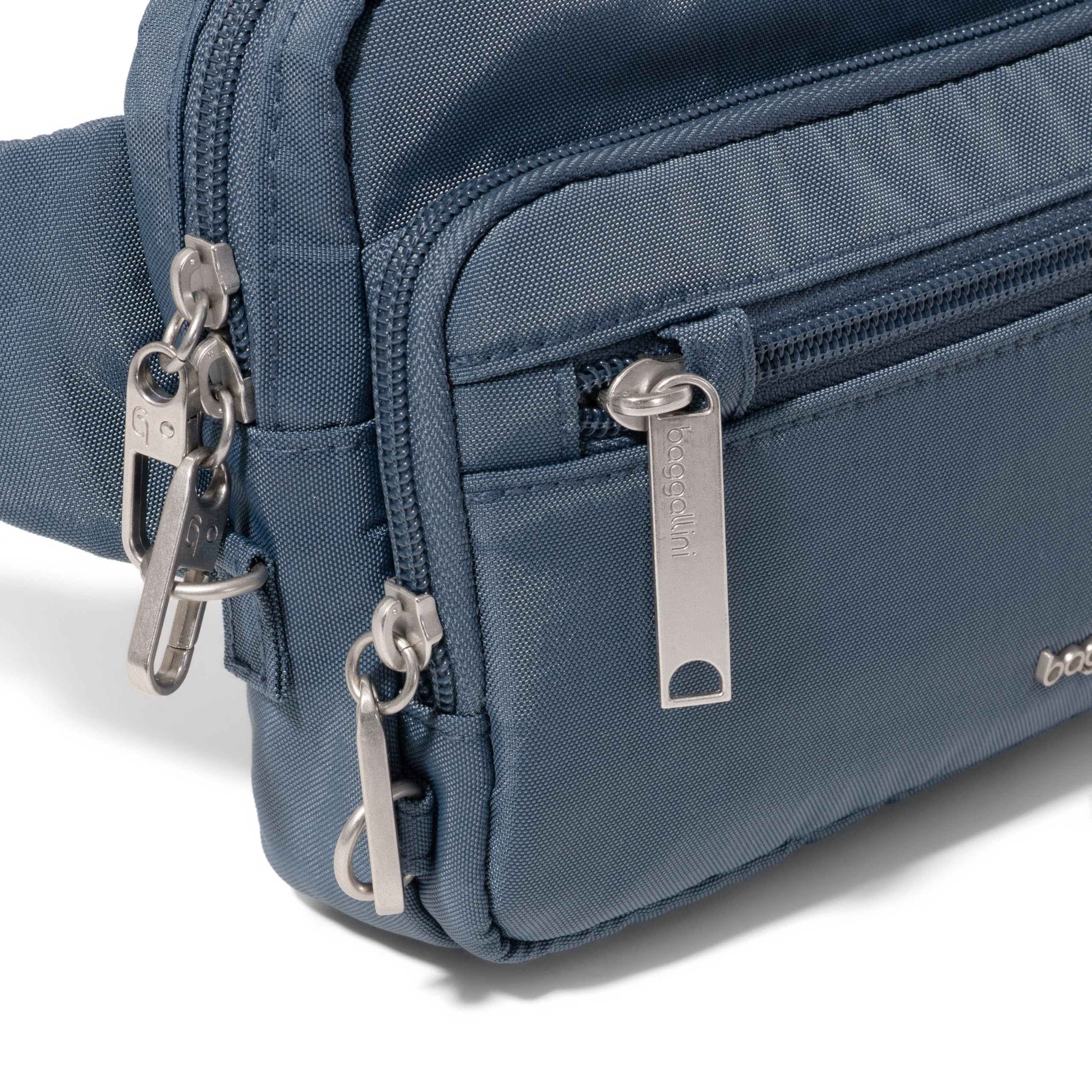 Baggallini Securtex anti-theft belt bag ( Mist , One Size ) Mist One Size U1