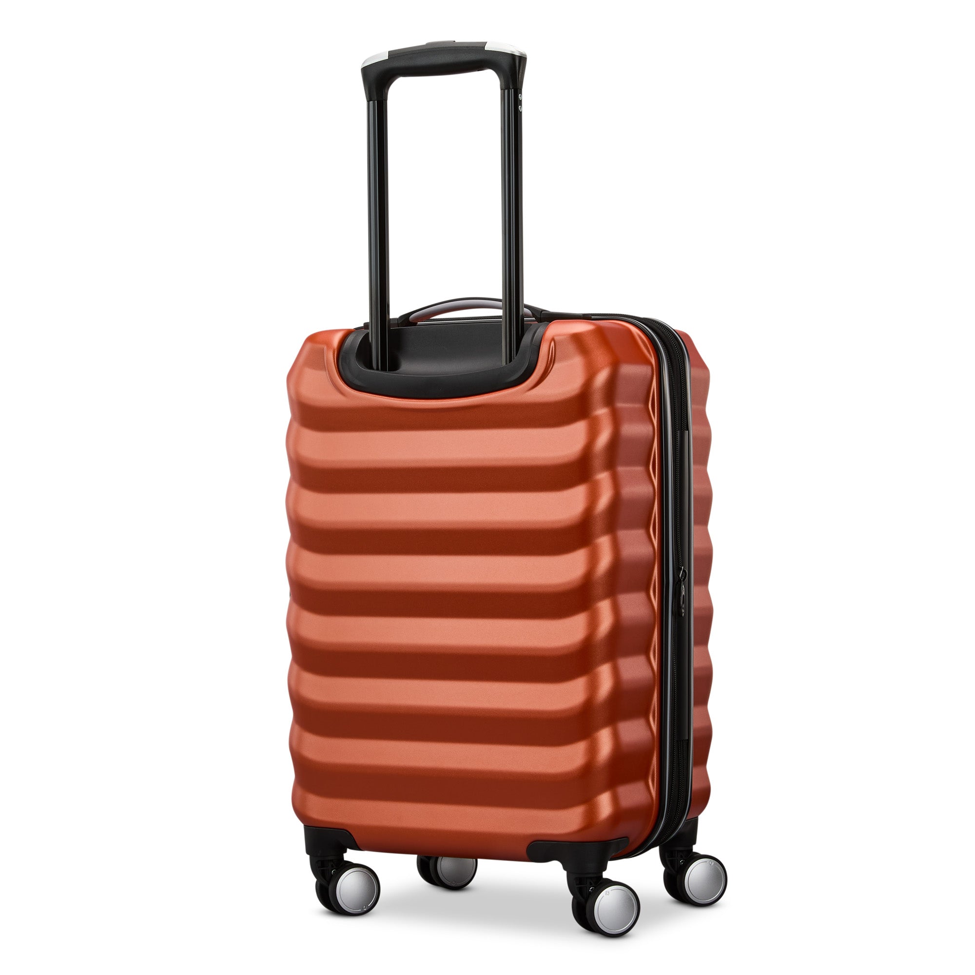 Samsonite Hard-Sided 20-Inch Lightweight Carry On Expandable Element Suitcase: Durable, 360 Spinner Wheels, Adjustable Telescopic Handle, TSA-Approved Lock ( Copper Orange , 20-Inch Carry-On ) Copper Orange 20 Inch Carry On U1