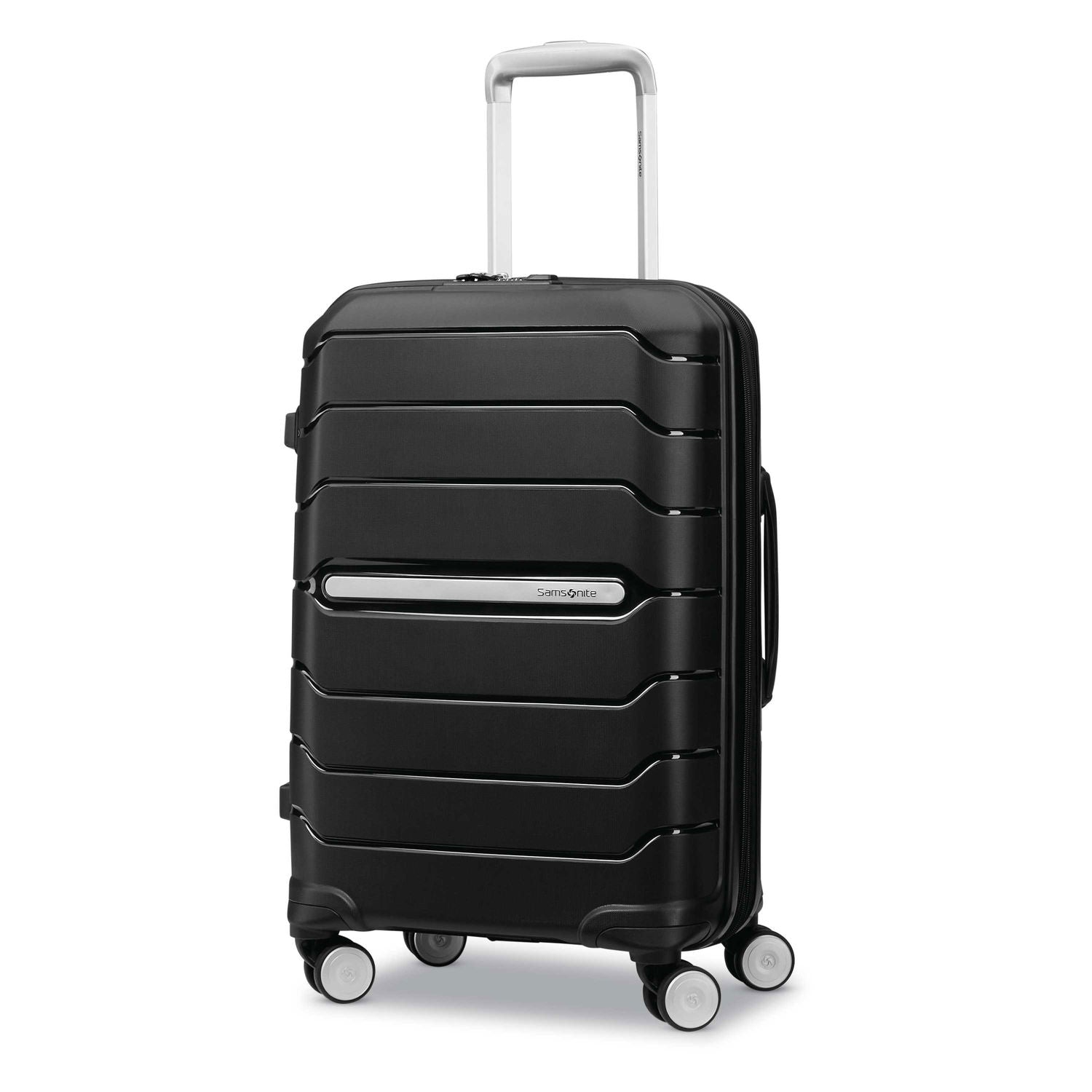 Samsonite Freeform Hardside 3-Piece Bundle | 21 and 28-Inch Spinners, Travel Pillow ( Black , One Size ) Black One Size U1