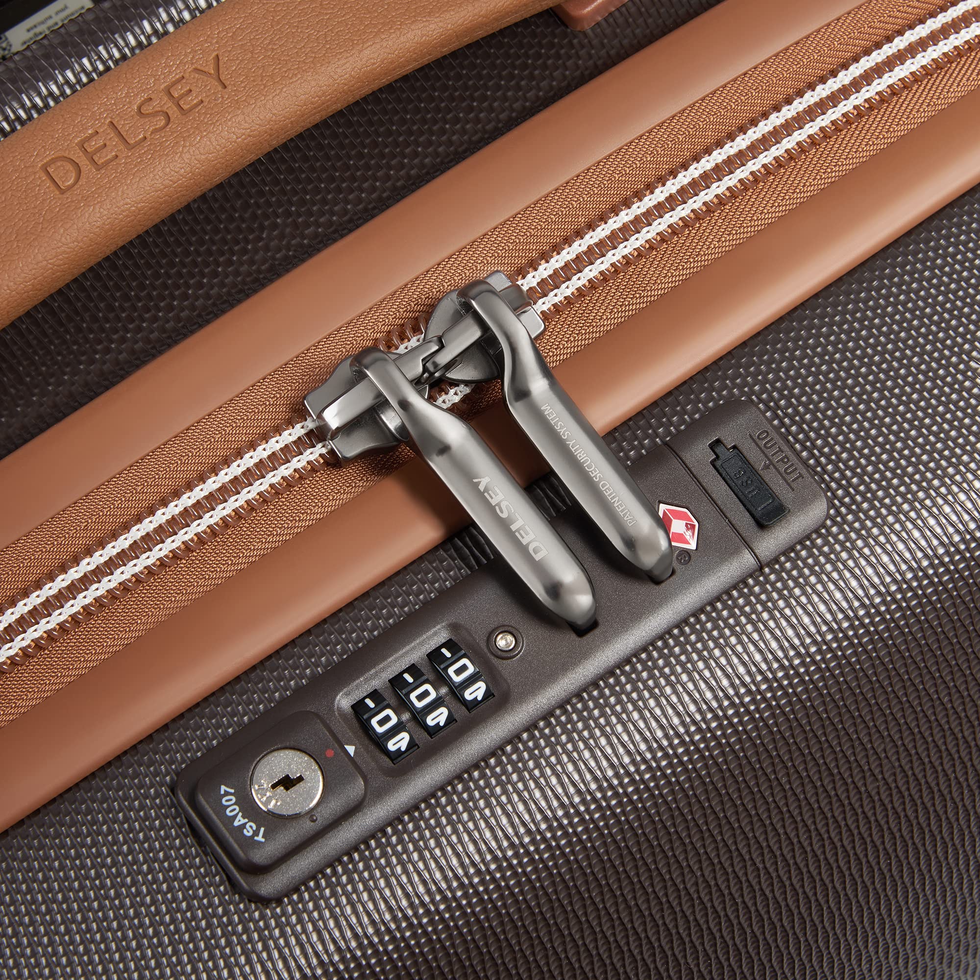 DELSEY Paris Chatelet Air 2.0 Hardside Luggage with Spinner Wheels Chocolate Brown Carry On 21 Inch U3