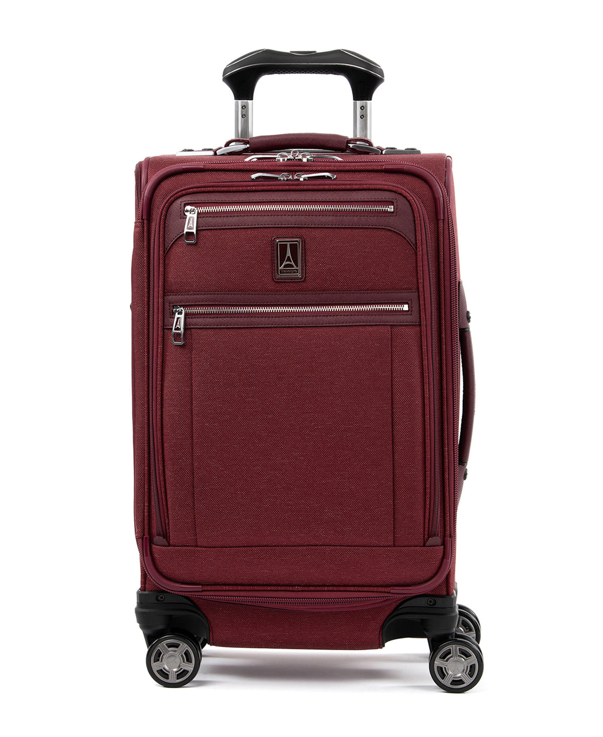 Travelpro Platinum Elite Softside Expandable Carry on Luggage, 8 Wheel Spinner Suitcase, USB Port, Suiter, Men and Women, Carry On 21-Inch ( Bordeaux Red , Carry-On 21-Inch ) Bordeaux Red Carry On 21 Inch U9